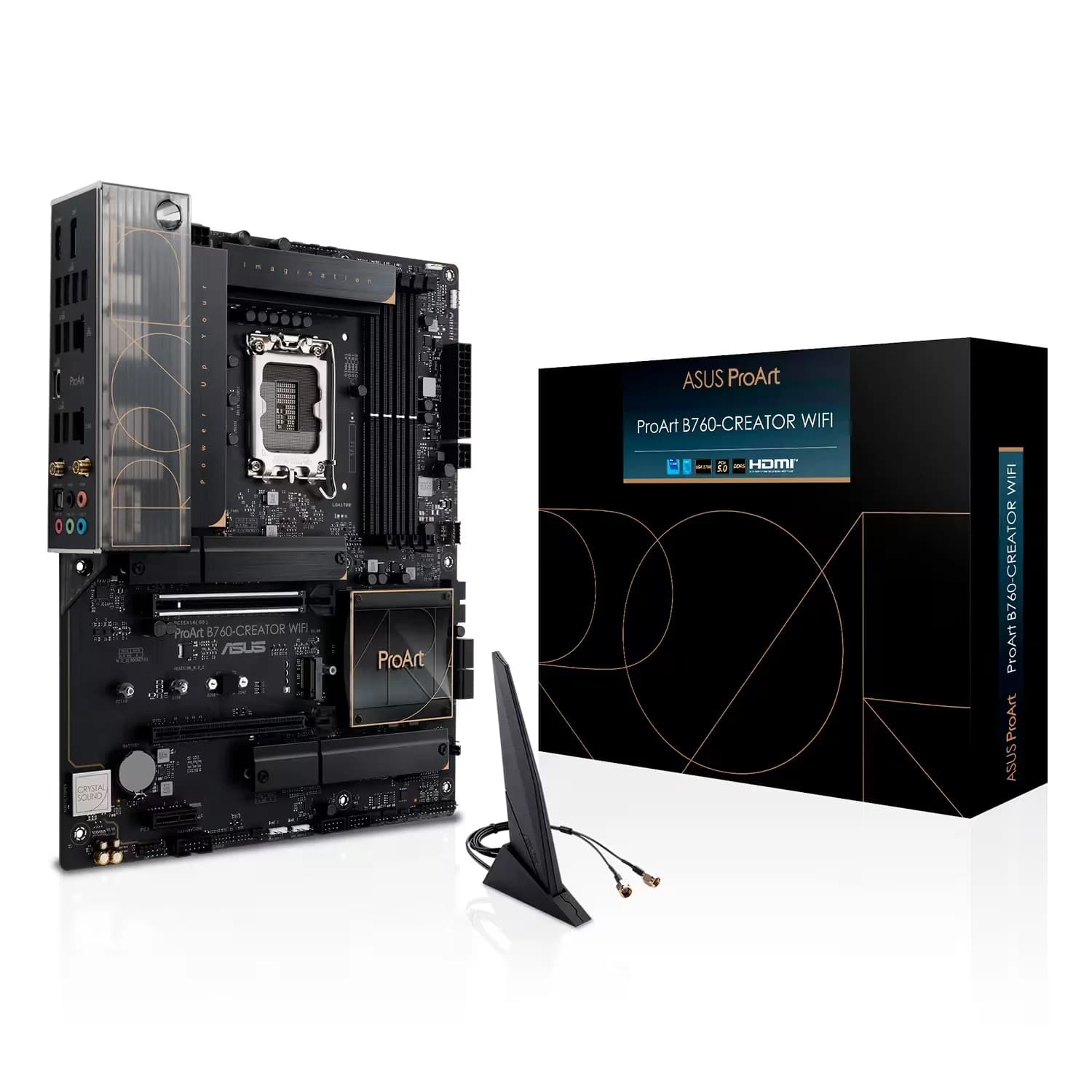 Intel Placa Mãe Asus ProArt B760 Creator WiFi Socket LGA1700 Chipset Intel B760 DDR5 ATX