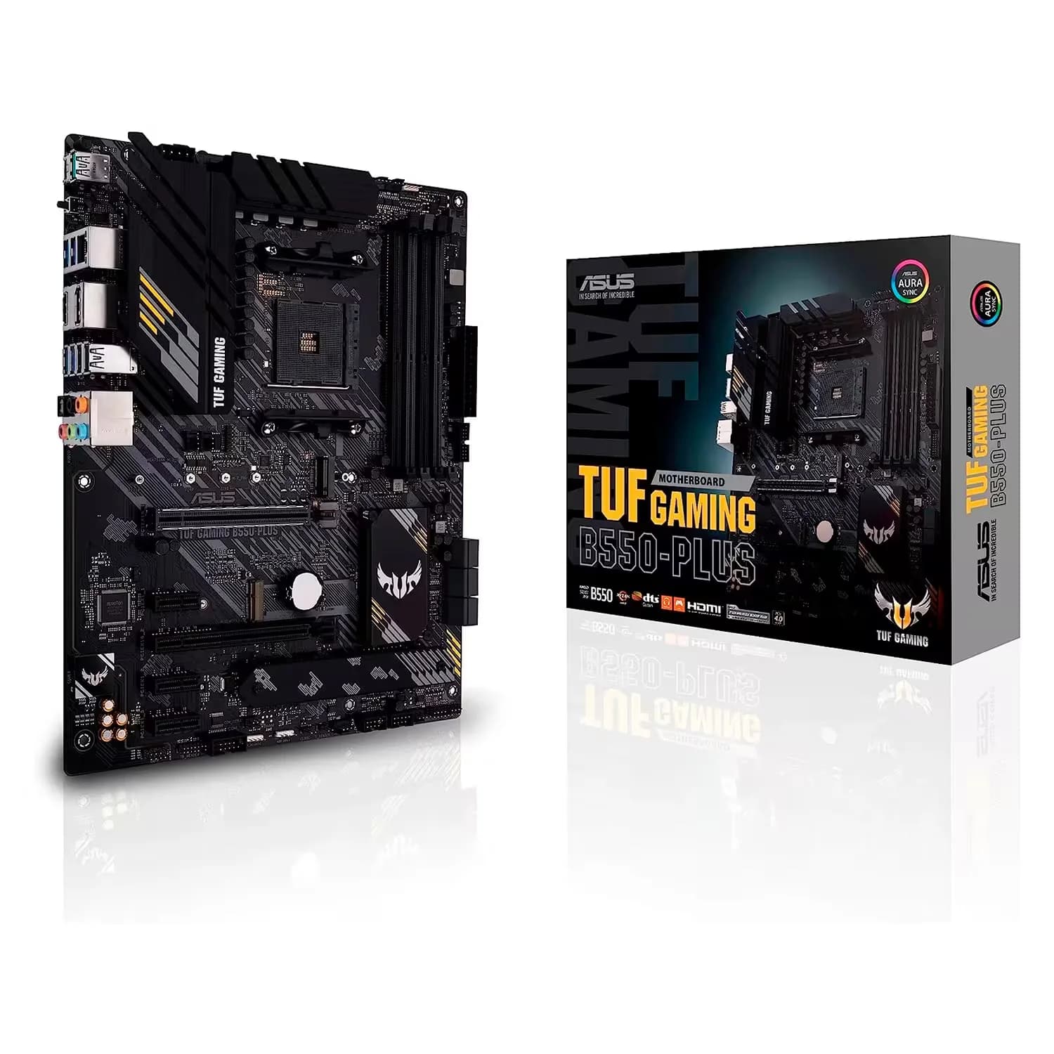 AMD Placa Mãe Asus Prime B550-Plus Socket AM4 Chipset AMD B550 DDR4 ATX