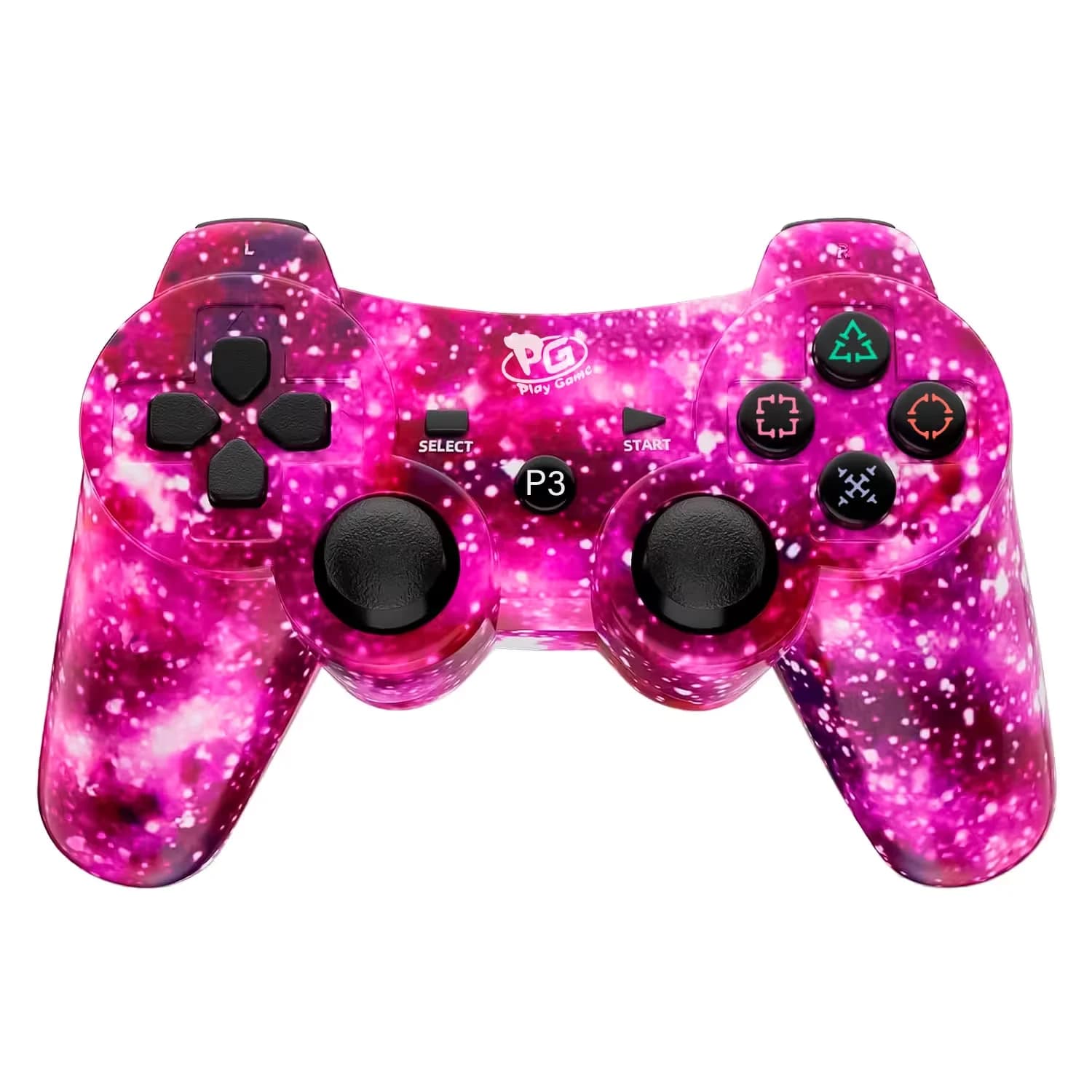 Sony PlayStation Controle Play Game Dualshock 3 Galaxy Sem Fio para PS3 - Rosa
