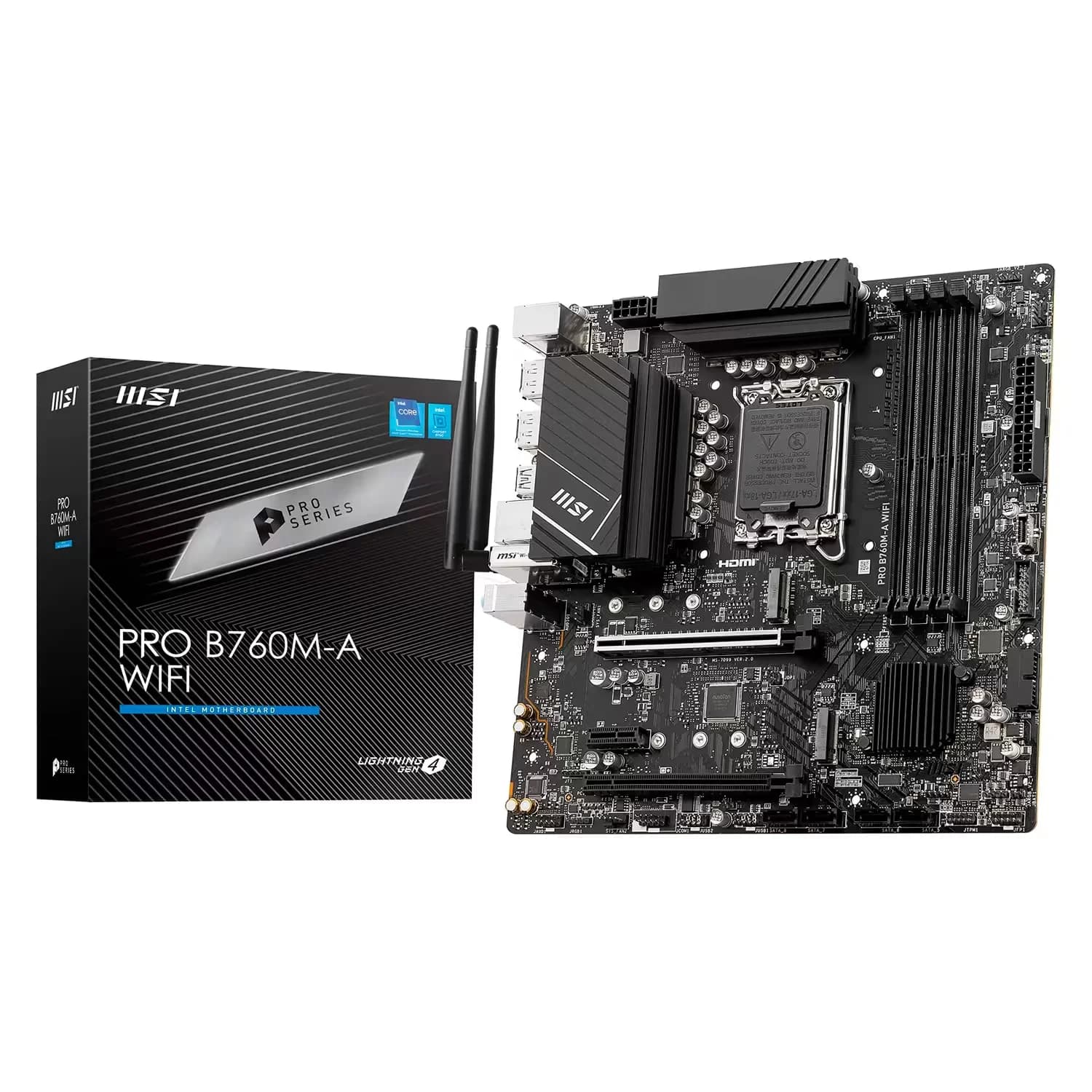 Msi Placa Mae Msi Pro B760M Wi Fi Socket Lga DDR5