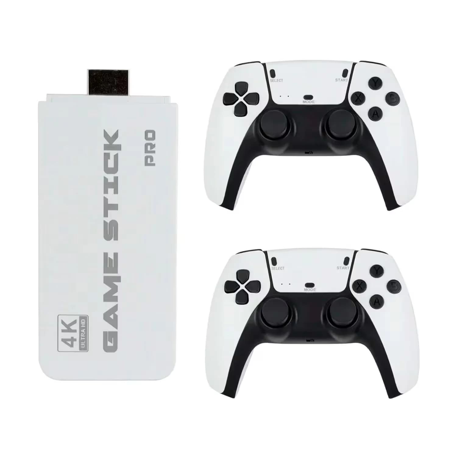 Sony PlayStation Console Game Stick Pro PS5 4K UHD +1000 Jogos 2 Controles Sem Fio - Branco (Sem Garantia)