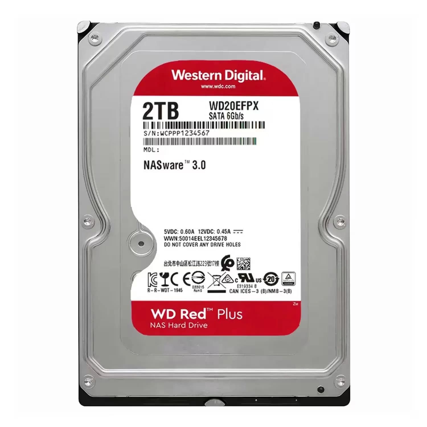 Western Digital HD Western Digital WD Red Plus NAS 2TB 3.5" SATA 3 5400PRM - WD20EFPX