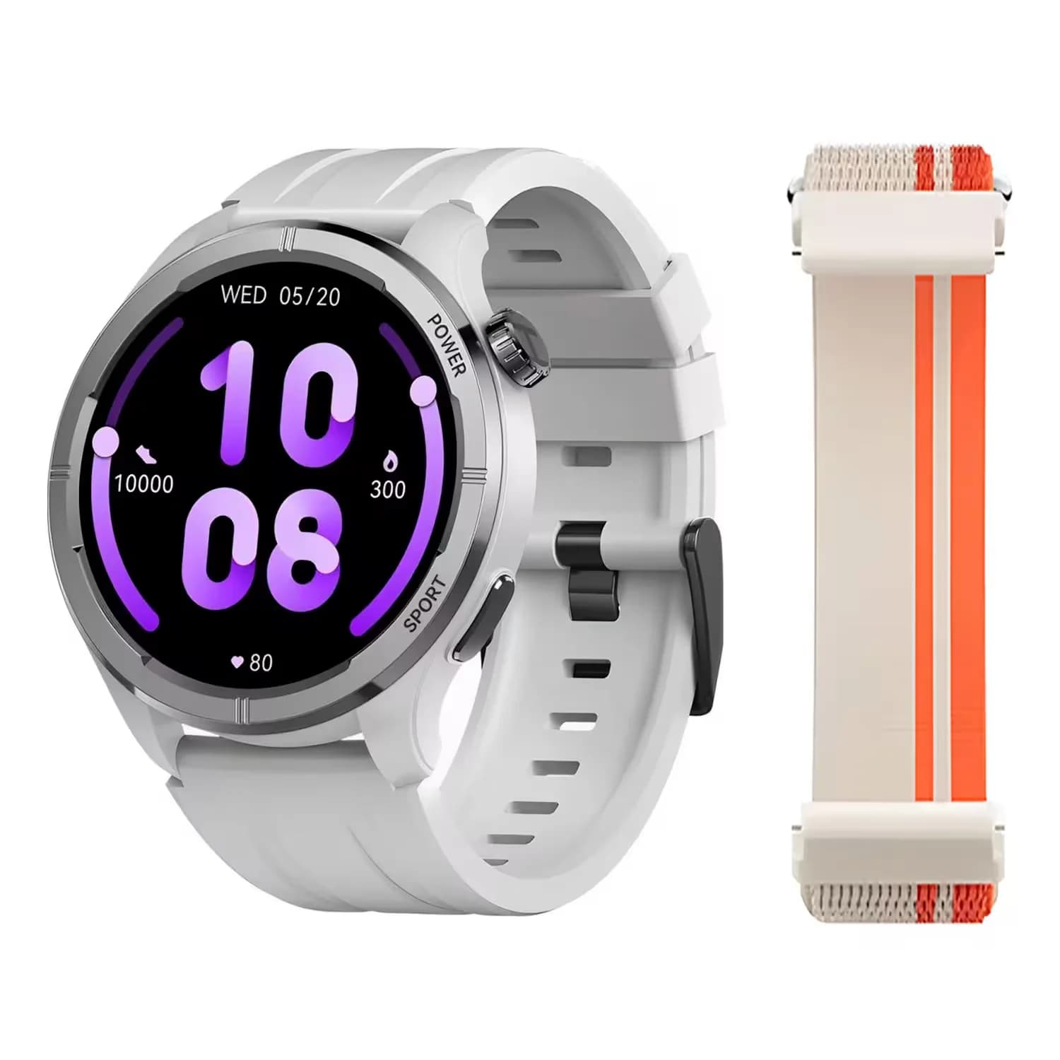 Haylou Smartwatch Haylou Solar Neo HF008 LS21 Pulseira Nylon Prata