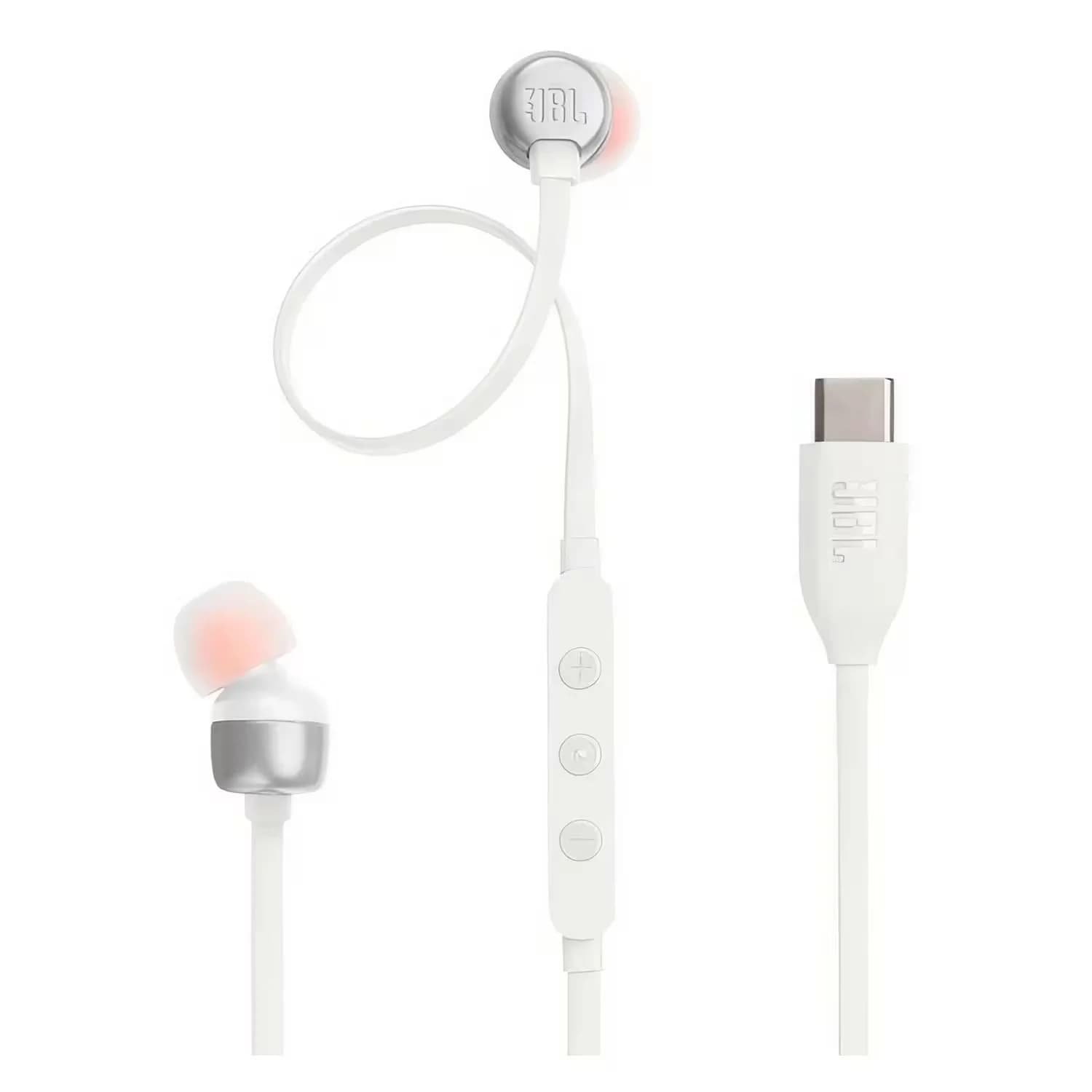 Fone De Ouvido JBL Tune T310C USB-C - Branco