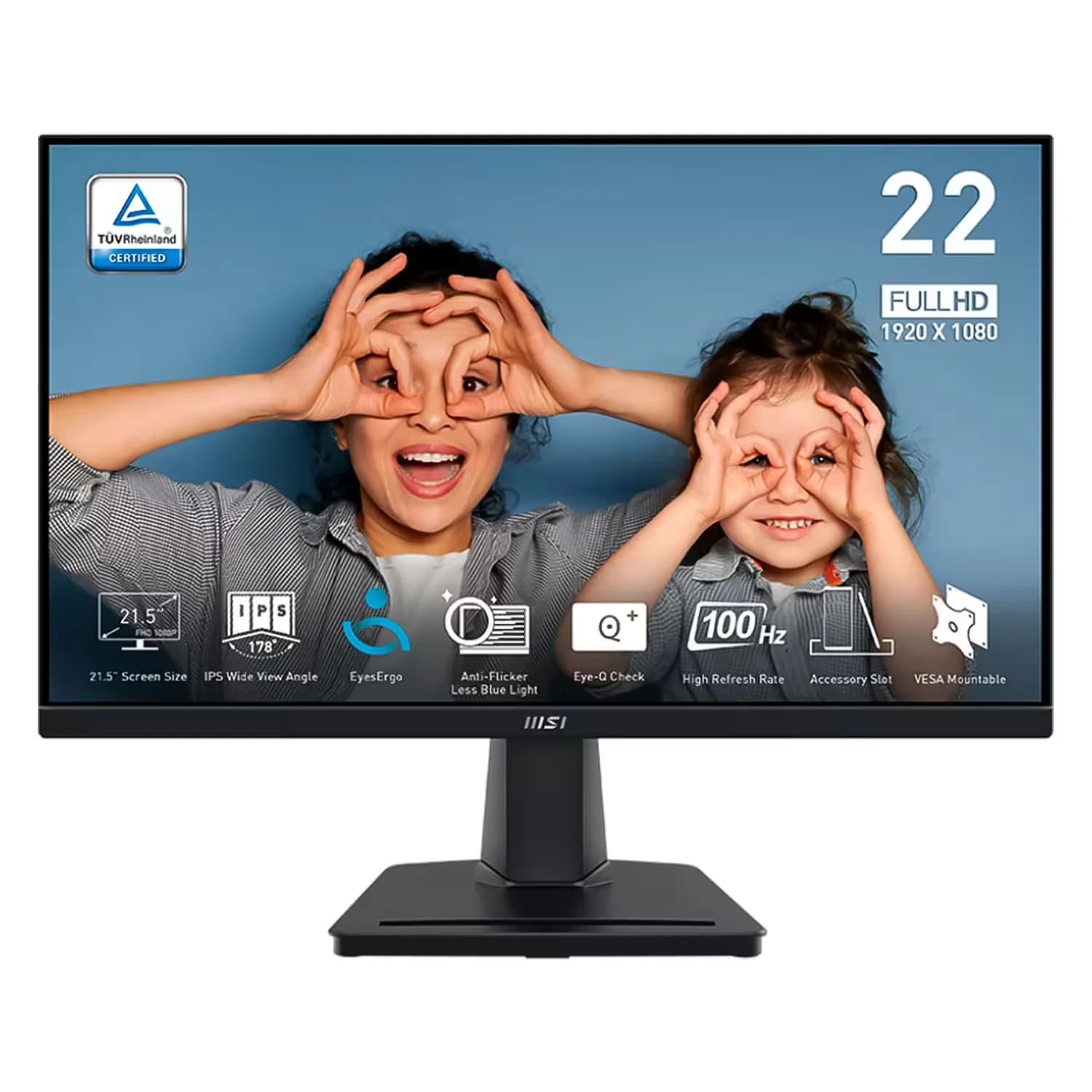 Acessório · MSI Monitor MSI Pro MP225 21.5" Full HD 100Hz HDMI VGA - Preto