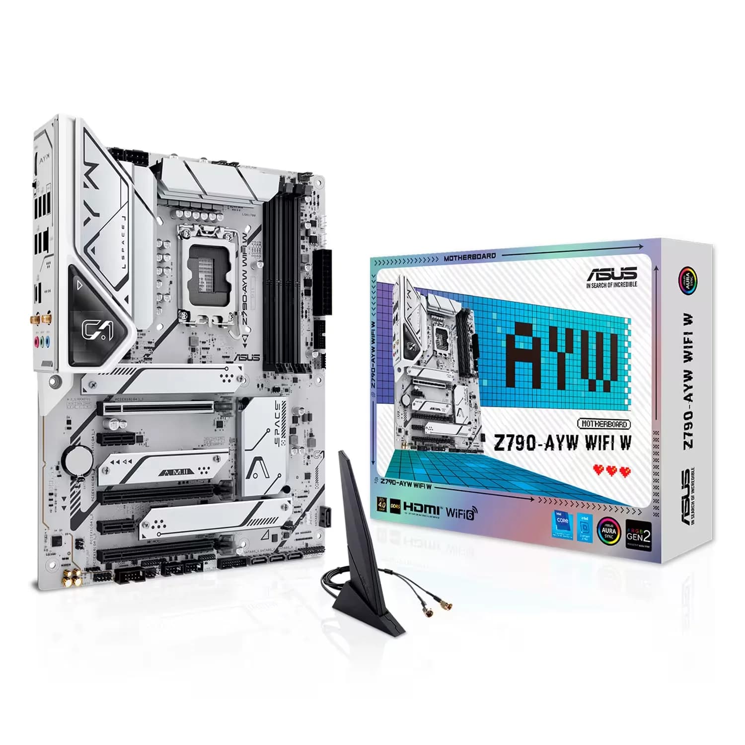 Intel Placa Mãe Asus Z790-AYW WIFI W II Socket LGA 1700 Chipset Intel Z790 DDR5 ATX