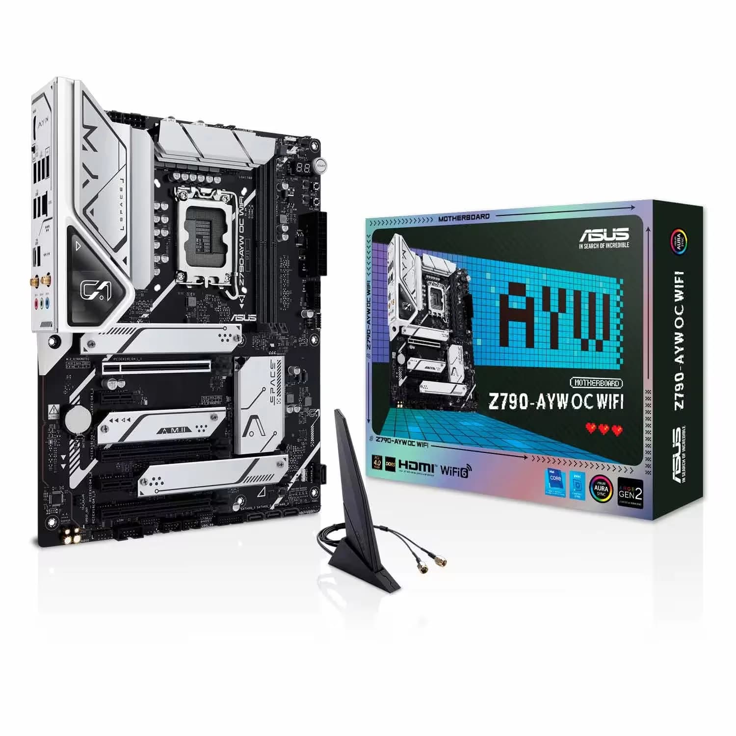 Intel Placa Mãe Asus Z790-AYW WIFI W II Socket LGA 1700 Chipset Intel Z790 DDR5 ATX