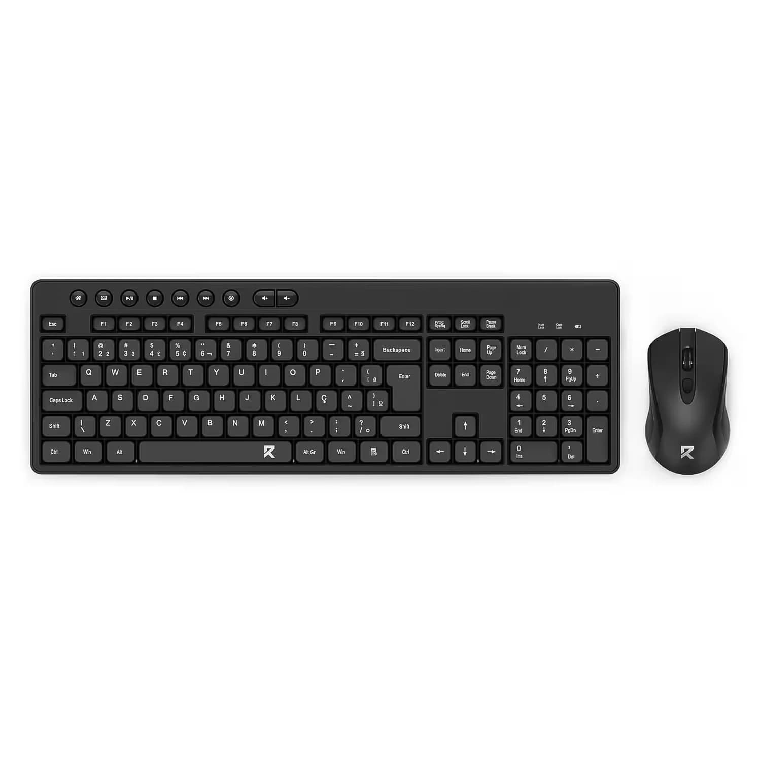 Redragon Kit Teclado e Mouse Redragon R Office BS-7094 Sem Fio USB - Preto
