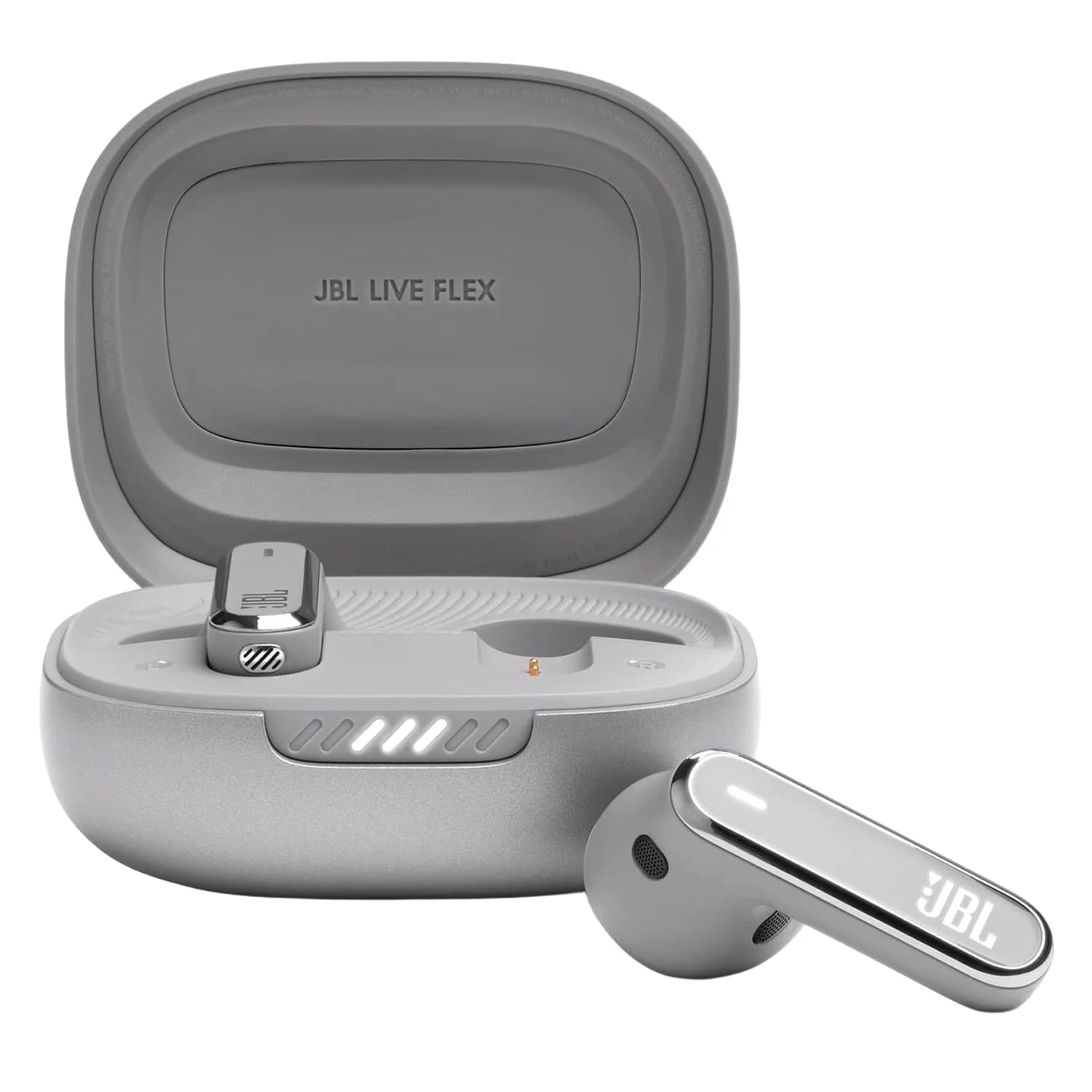 Fone de Ouvido JBL Live Flex Bluetooth - Prata