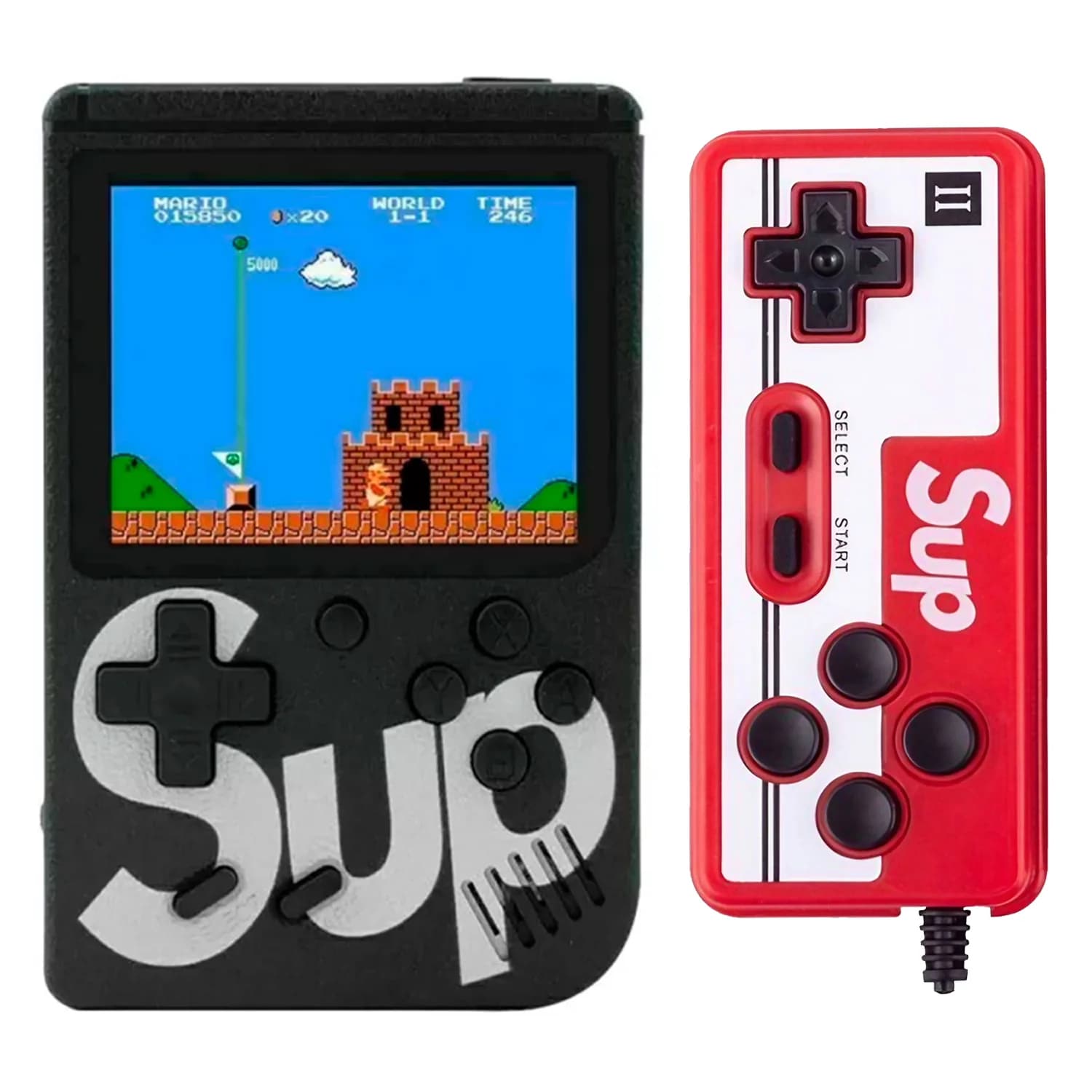 Nintendo Console Portátil Game Boy Game Box Sup 400 Jogos + Controle - Preto
