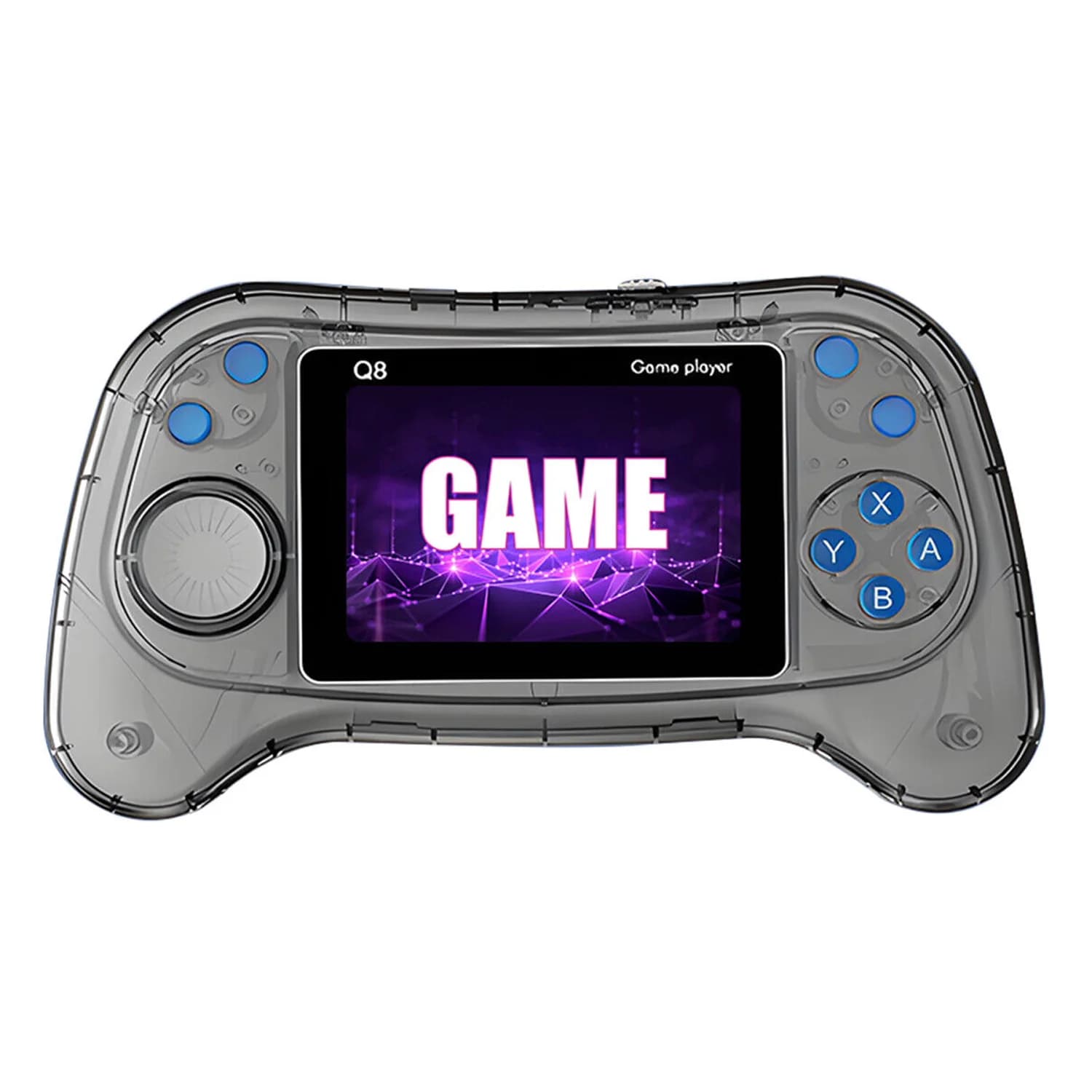 Console Portátil Q8 800 Jogos - Preto Transparente