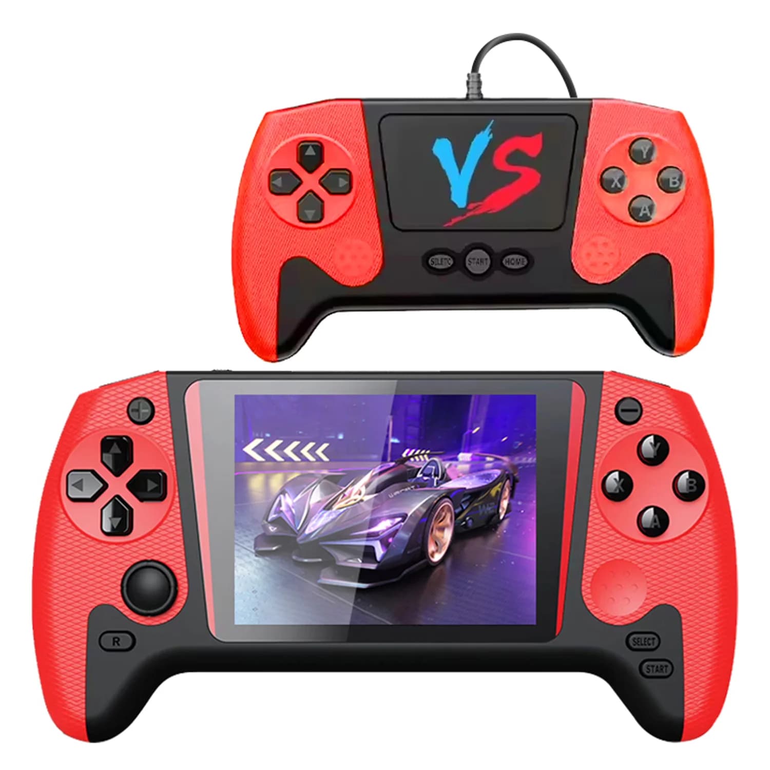 Console Pórtátil Q21 500 Jogos - Vermelho e Preto