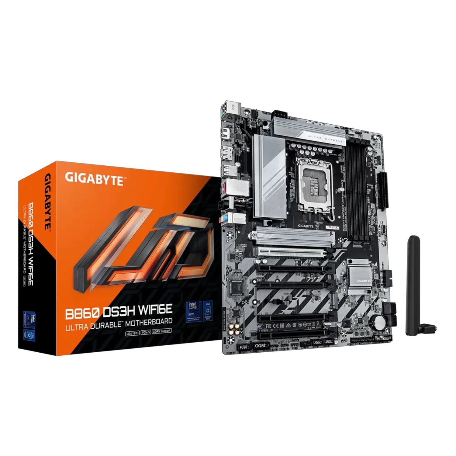 Gigabyte Placa Mãe Gigabyte B860 DS3H WiFi 6E DDR5 Socket LGA 1851 Chipset Intel B860 ATX