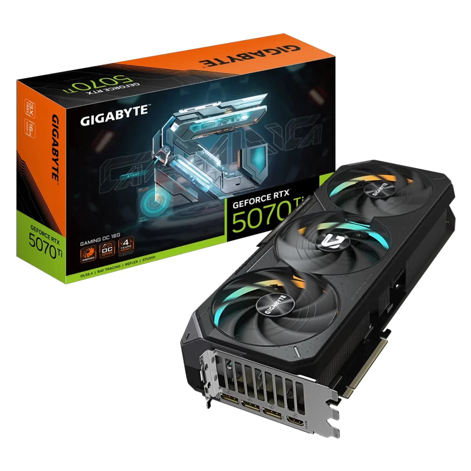 Gigabyte Placa de Vídeo Gigabyte Gaming OC NVIDA GeForce RTX 5070Ti 16GB GDDR7 -
