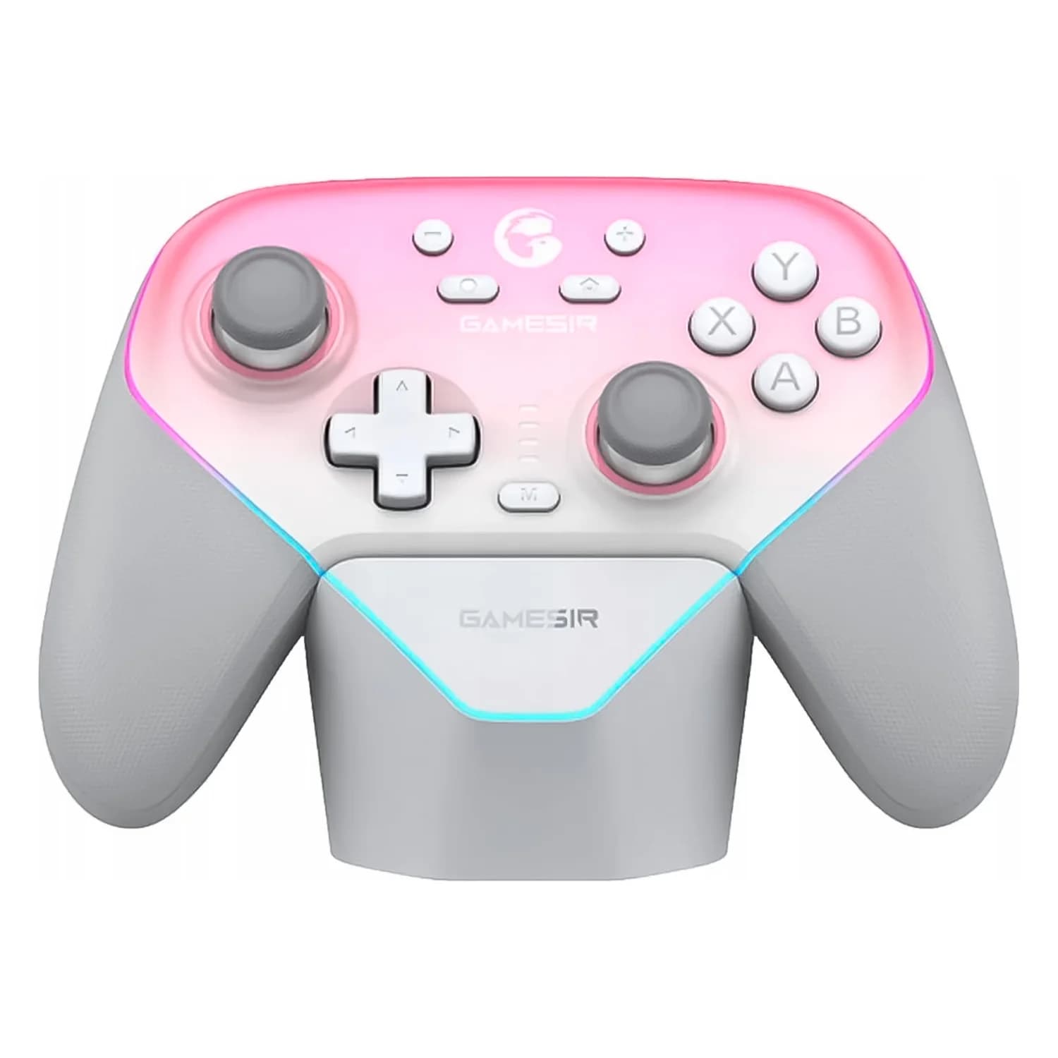Nintendo Controle GameSir Super Nova T4N Pro Sem Fio com Base - Rosa