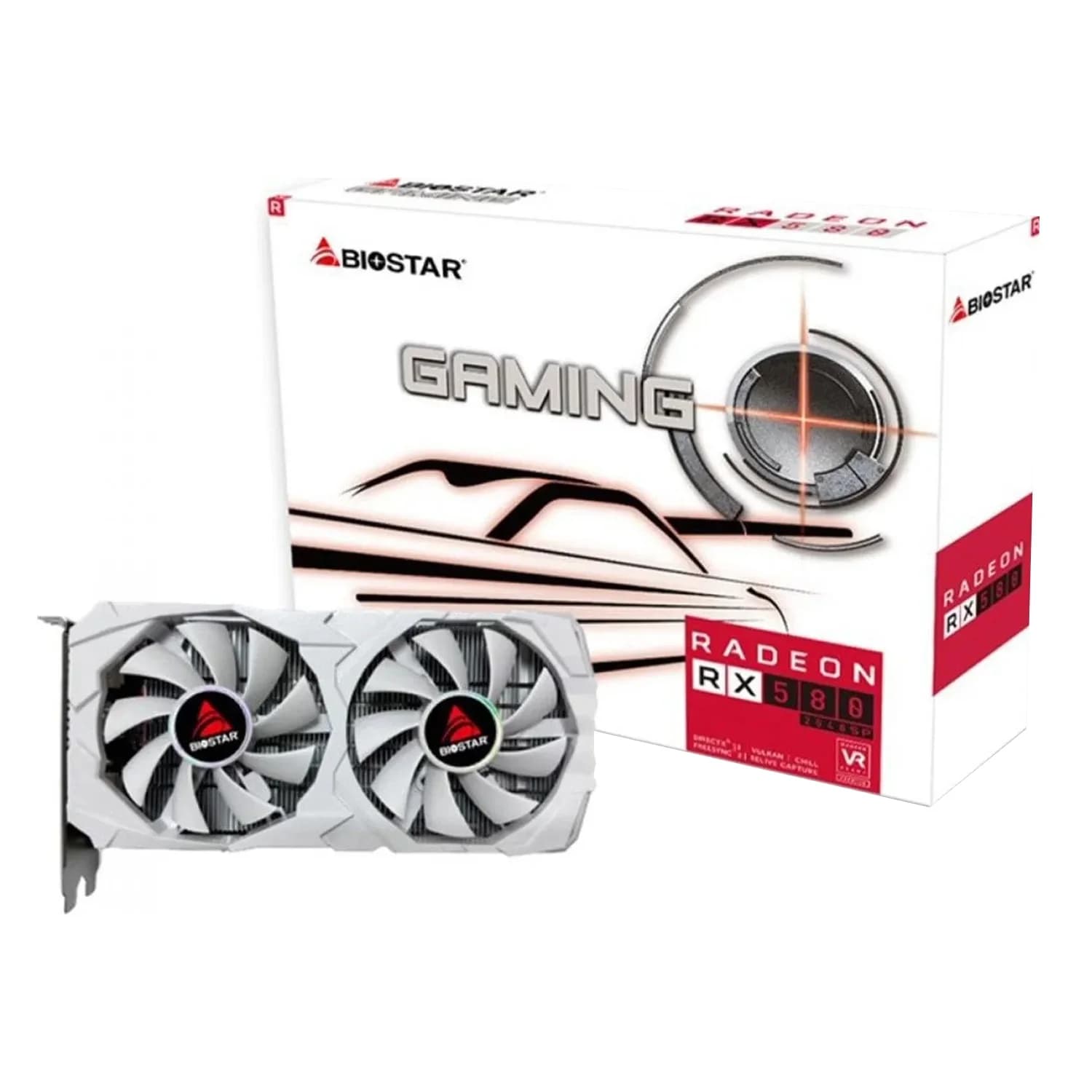AMD Placa de Vídeo Biostar AMD Radeon RX-580 8GB GDDR5 - VA5825RQ82