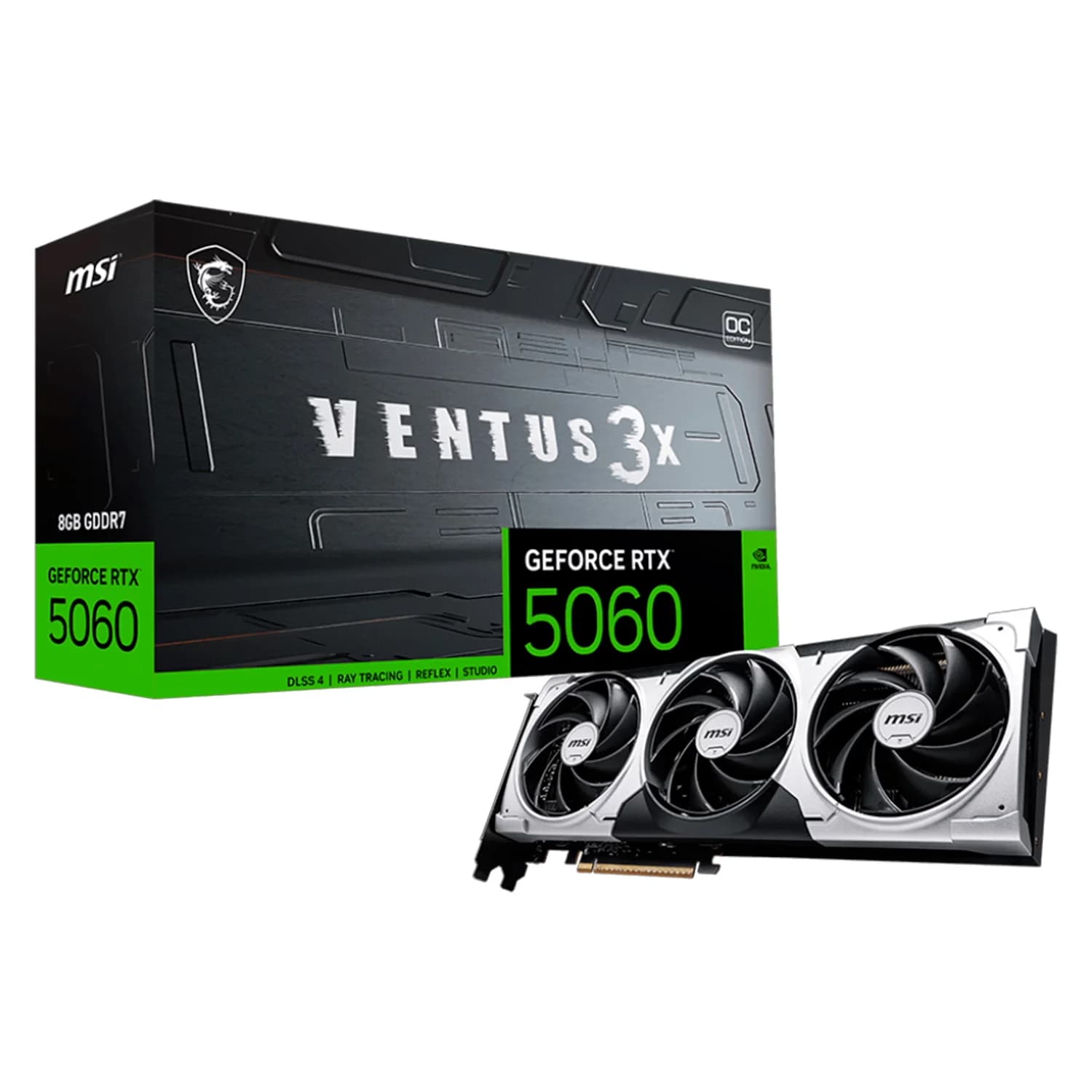 NVIDIA Placa de Vídeo MSI NVIDIA GeForce RTX 5060 Ventus 3X OC - V537-035