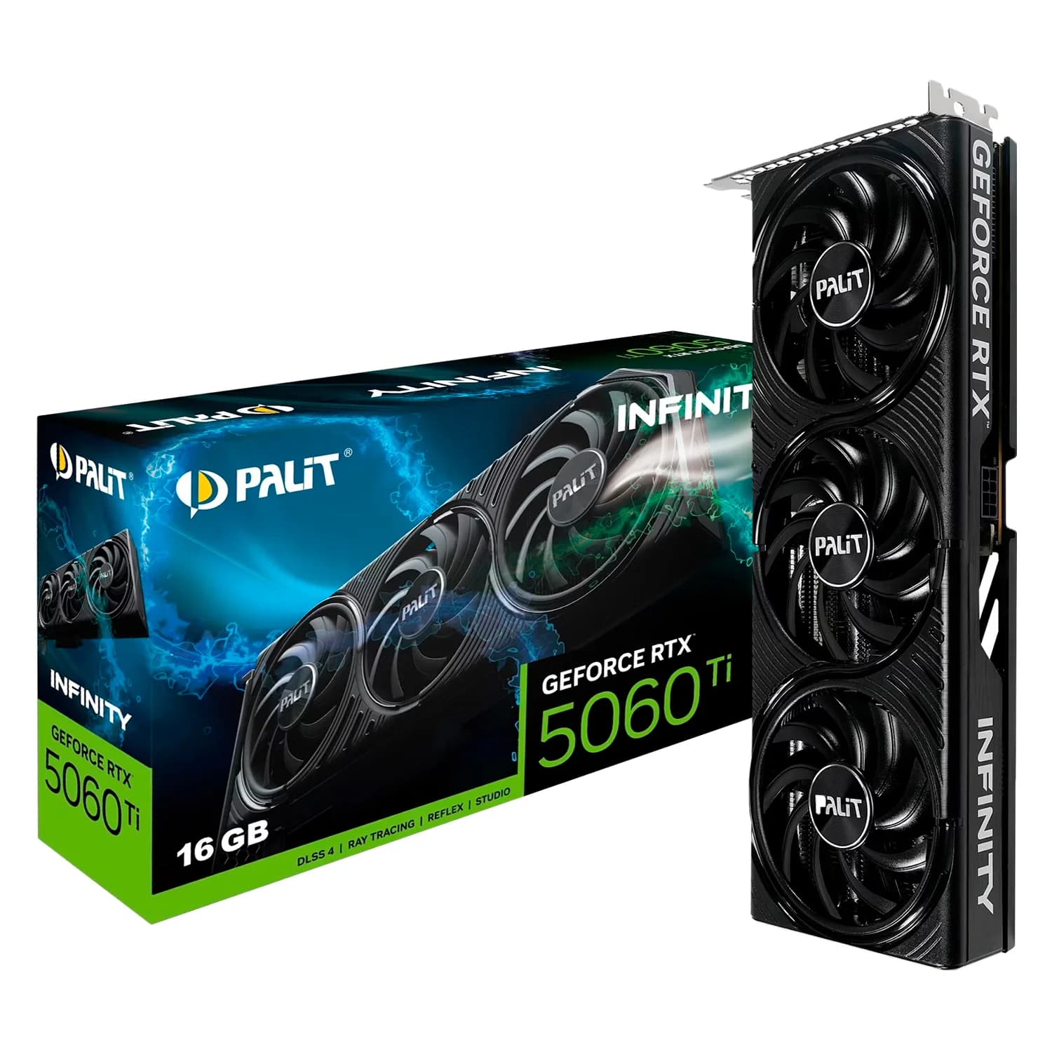 NVIDIA Placa de Vídeo Palit Infinity 3 NVIDIA GeForce RTX-5060TI 16GB GDDR7 - NE7506T019T1-GB2061S