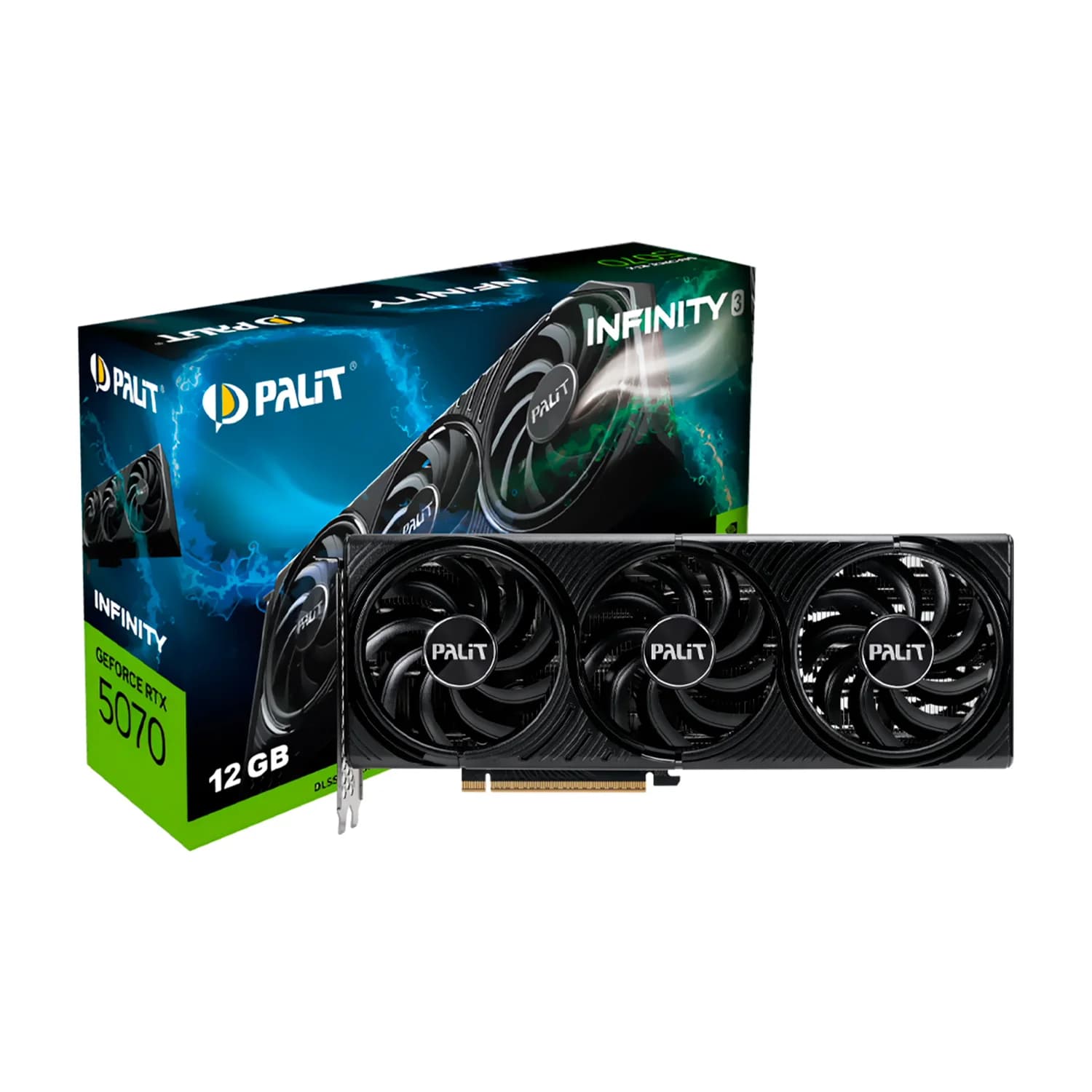 NVIDIA Placa de Vídeo Palit NVIDIA GeForce RTX 5070 Infinity 3 12GB GDDR7 - NE75070019K9-GB2050S