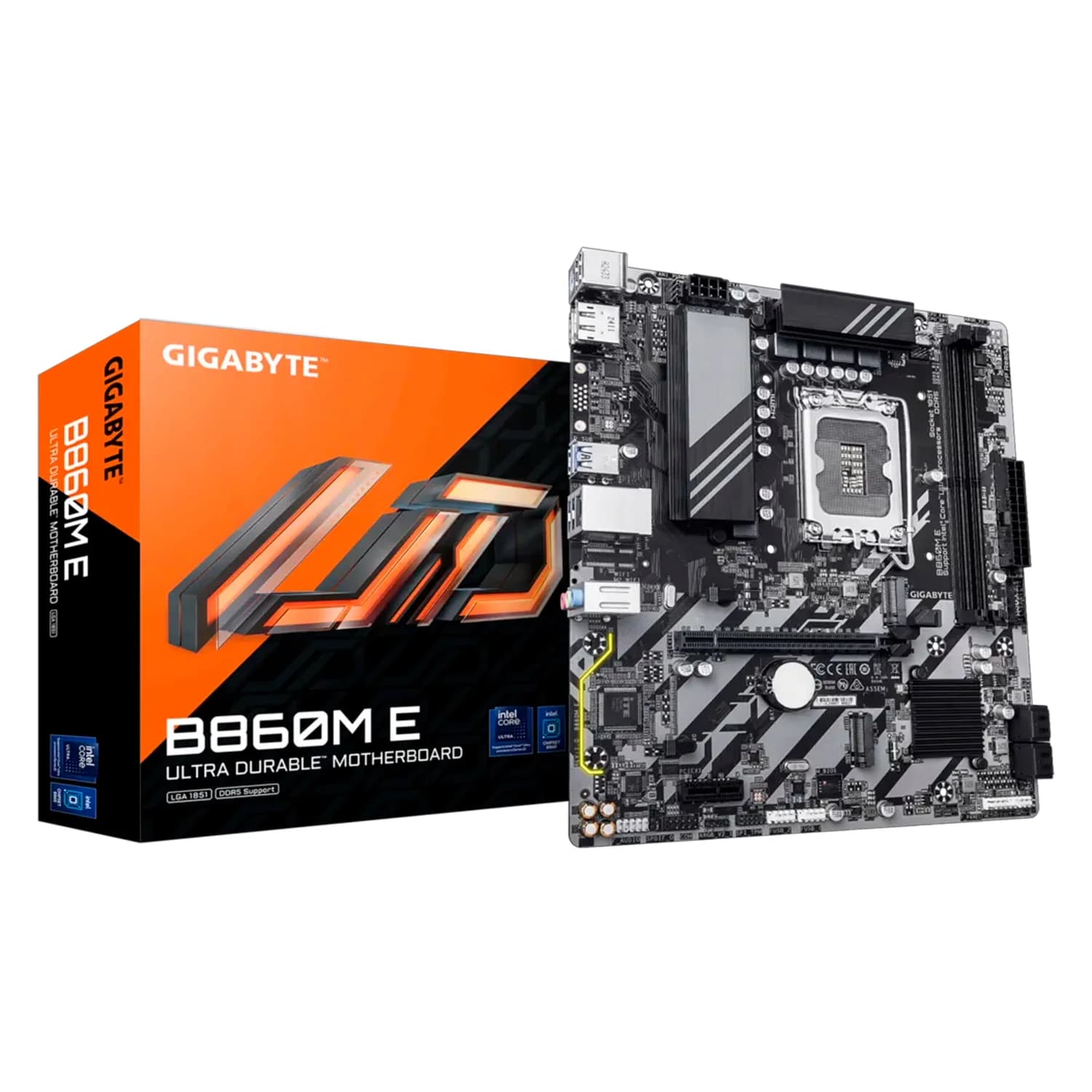 Gigabyte Placa Mãe Gigabyte B860M E DDR5 Socket LGA 1851 Chipset Intel B860 Micro ATX