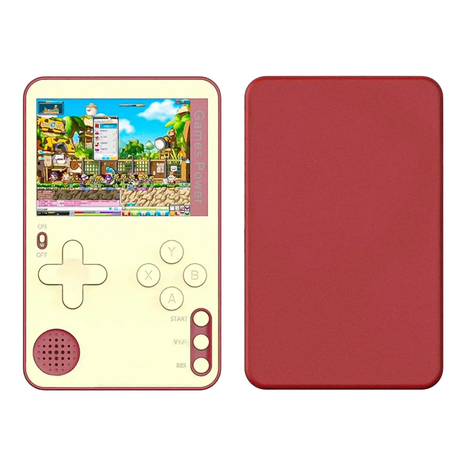 Console Portátil Mini Slim K10 500 Jogos - Vermelho