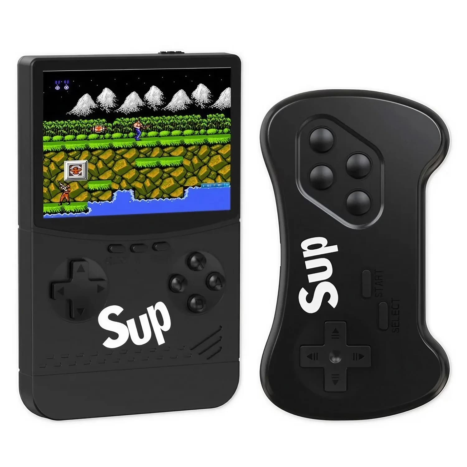 Nintendo Console Portátil Game Box Sup II 500 Jogos Controle Sem Fio - Preto