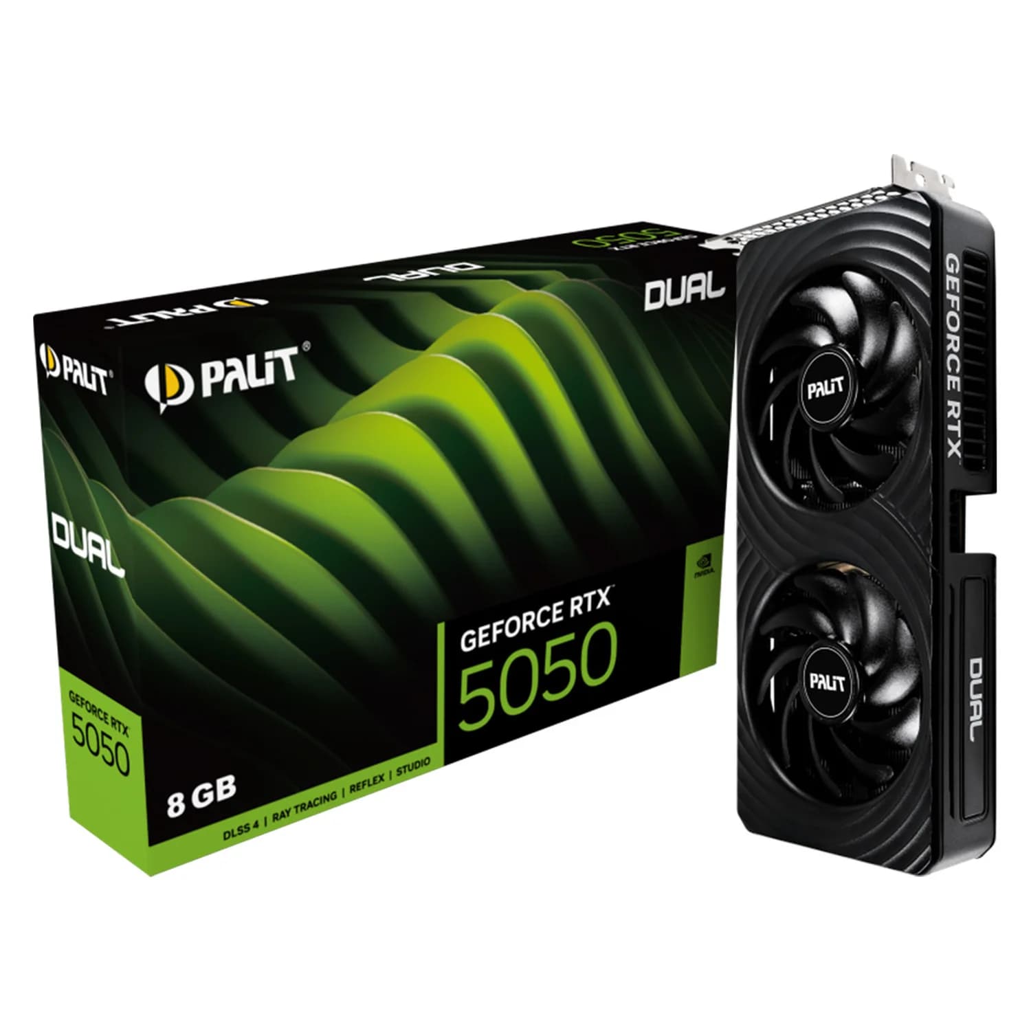 NVIDIA Placa de Vídeo Palit Dual NVIDIA GeForce RTX-5050 8GB GDDR6 - NE65050019P1-GB2070D