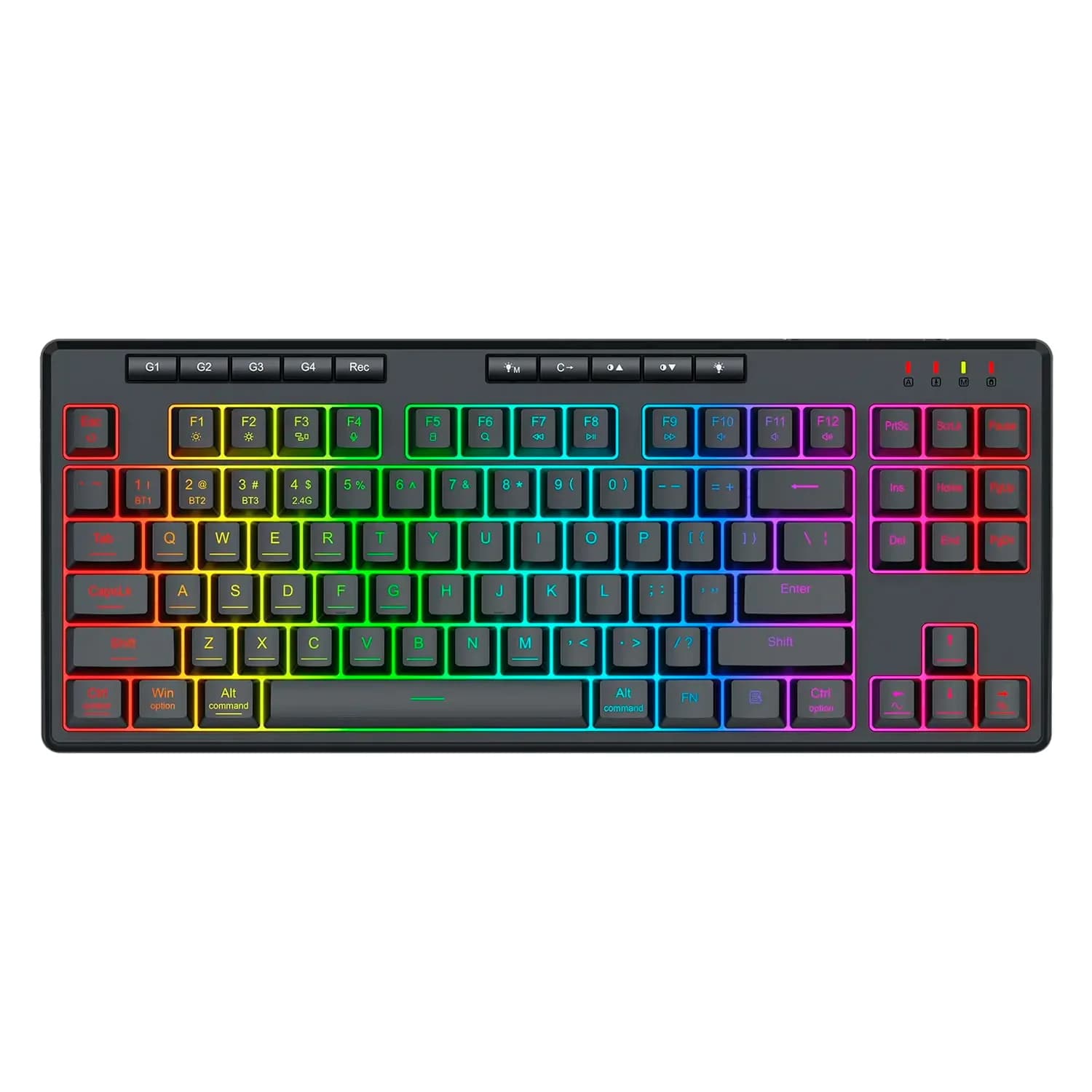 Redragon Teclado Gamer Redragon Shiva 87 K516RGB-Pro Inglês USB - Preto