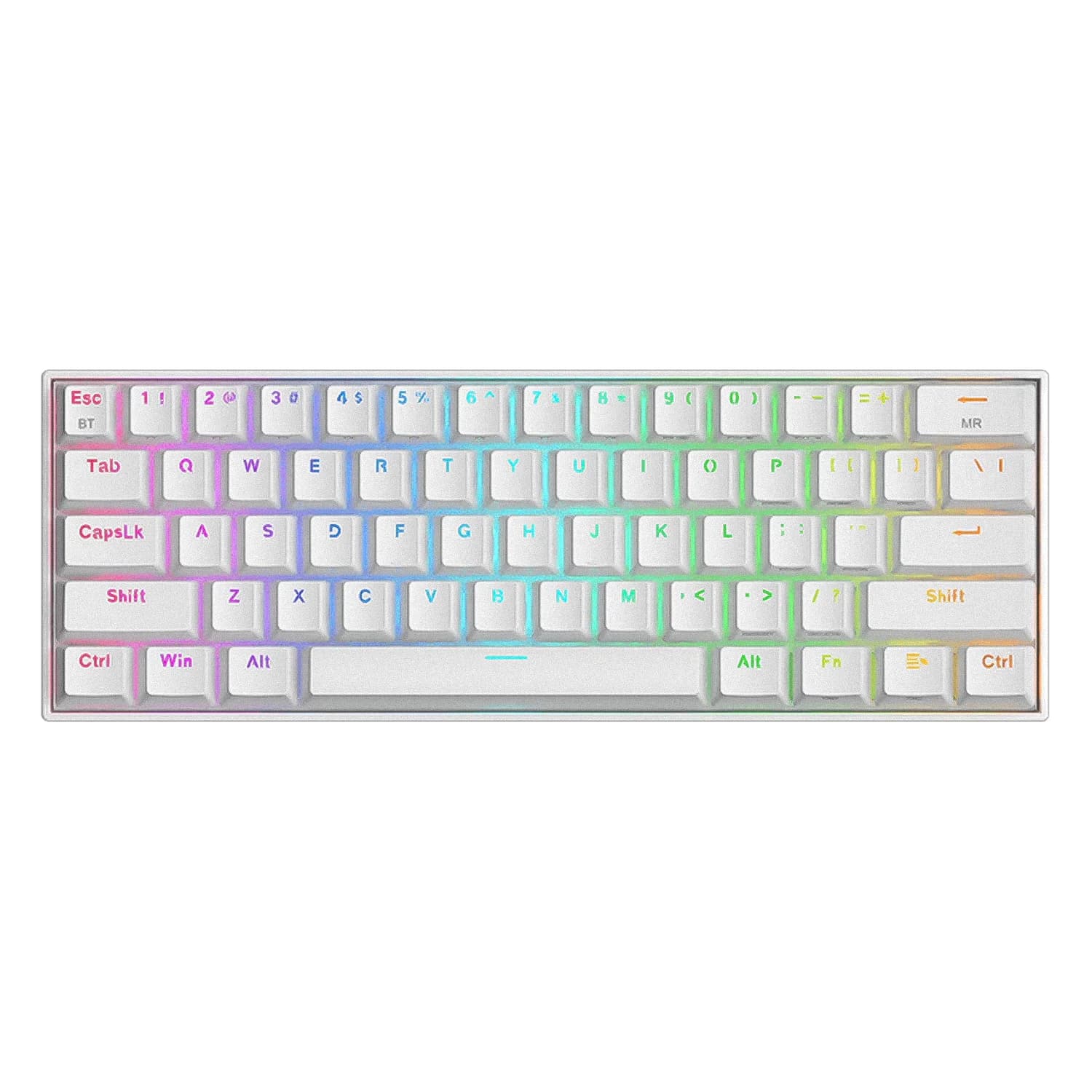 Redragon Teclado Gamer Redragon K530W RGB Pro Draconic Sem Fio Inglês - Branco