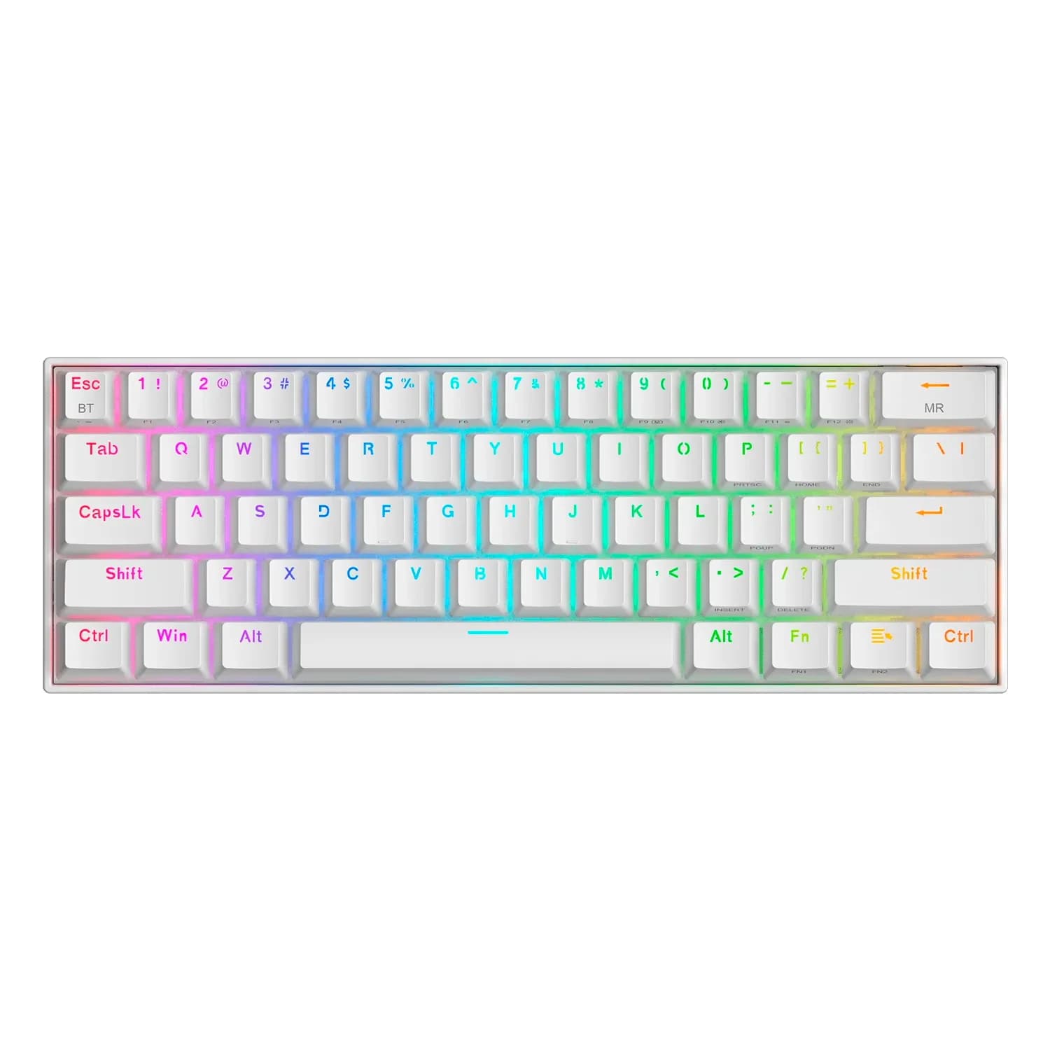 Redragon Teclado Gamer Redragon K530W RGB Pro Draconic Sem Fio Inglês - Branco