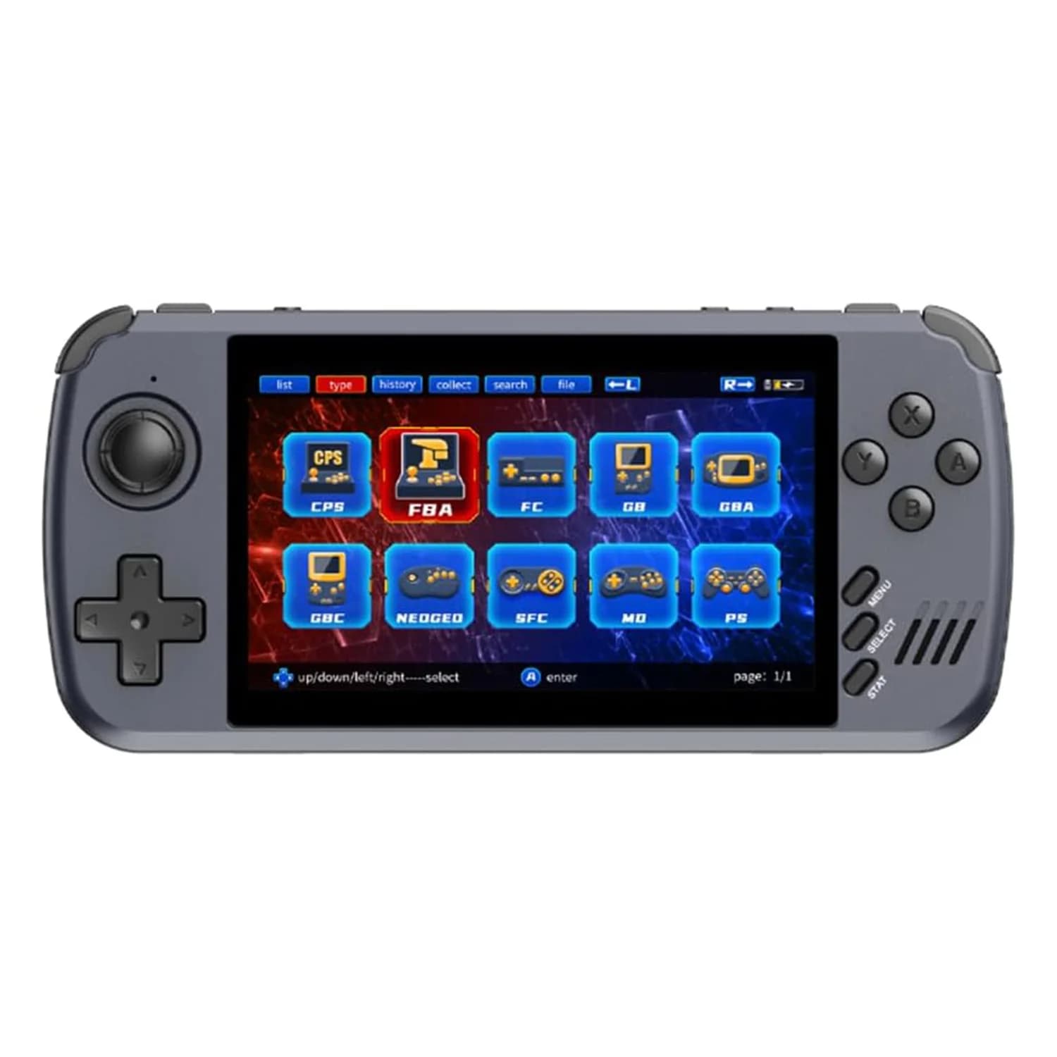 Powkiddy Console Portátil Powkiddy X39 Pro 64GB Tela 4.5" - Cinza