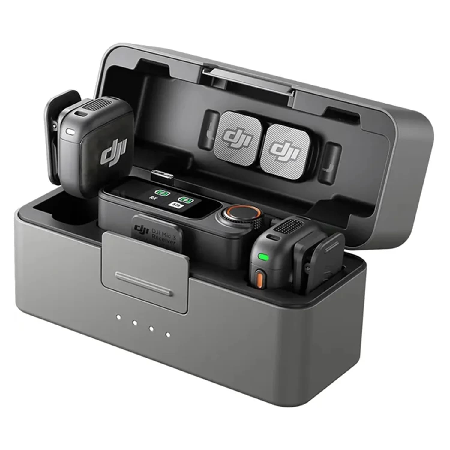 Dji Microfone Lapela Dji Mic Capa 2TX 1RX Preto