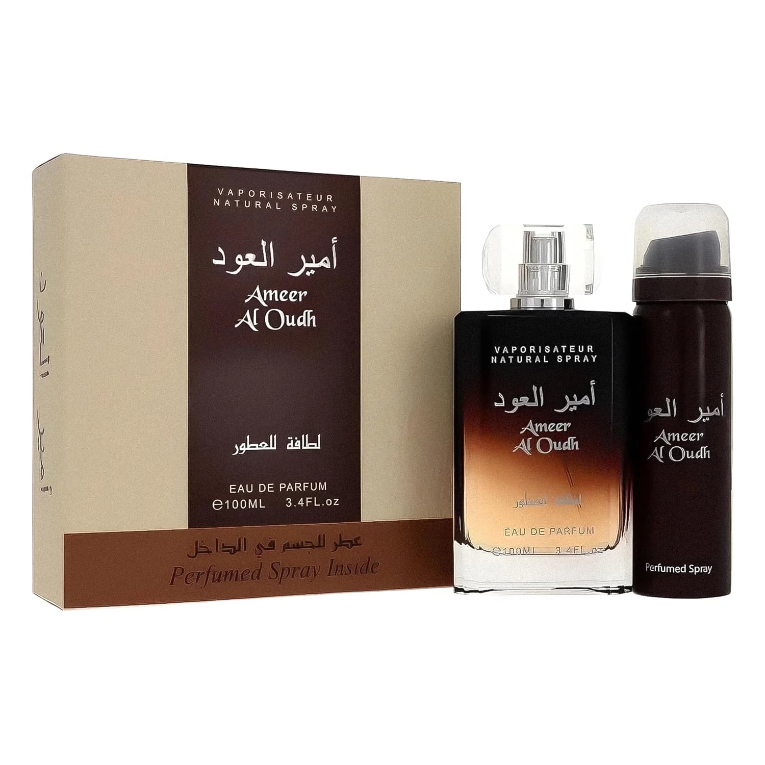 Lattafa Kit Ameer Al Oudh Desodorante 100ML Edp
