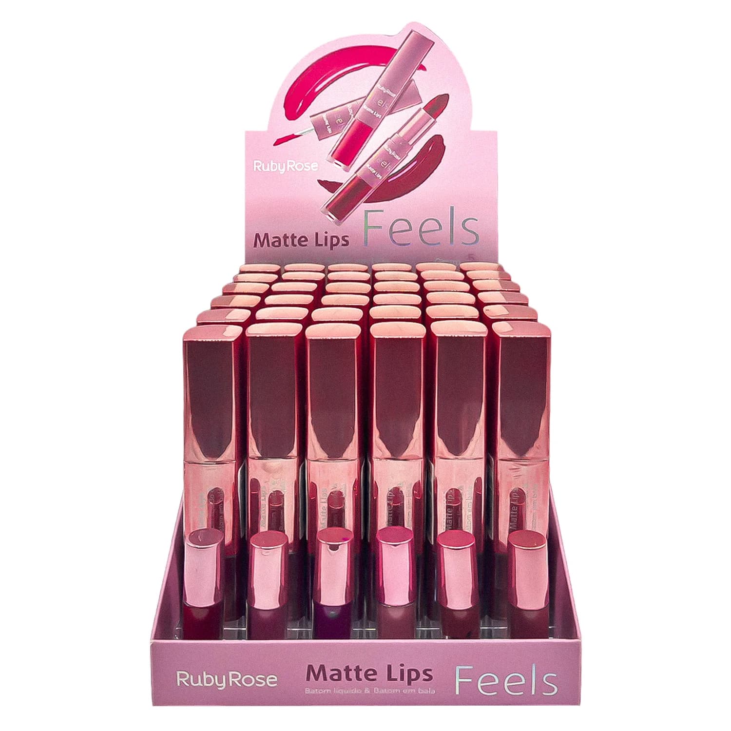 Ruby-rose Liquido Duo Lips Feels Hb BATOM
