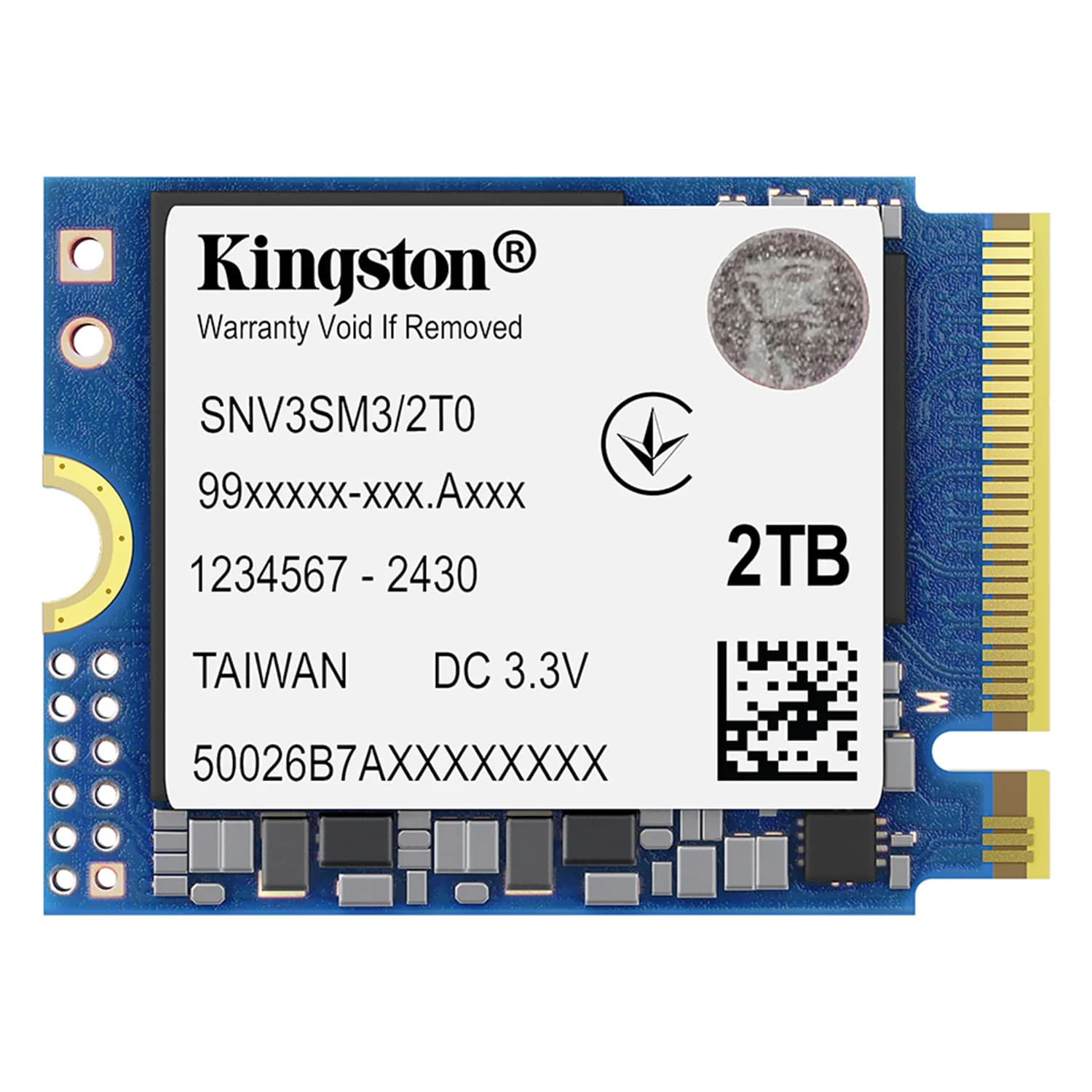 Acessório · Kingston SSD M.2 Kingston NV3 2TB NVMe PCIe Gen 4 - SNV3SM3/2T0