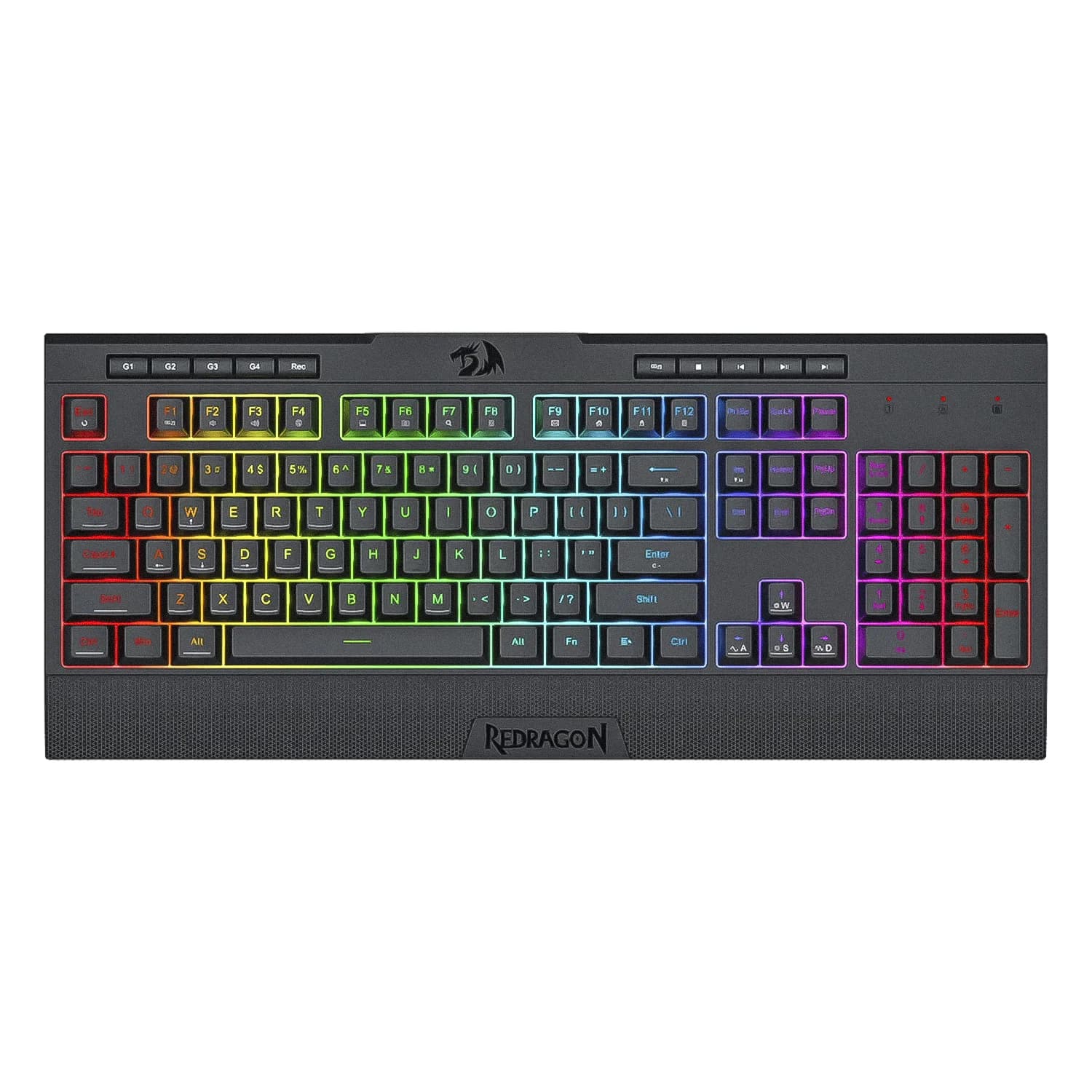 Redragon Teclado Redragon Shiva Lite K525RGB Inglês USB - Preto