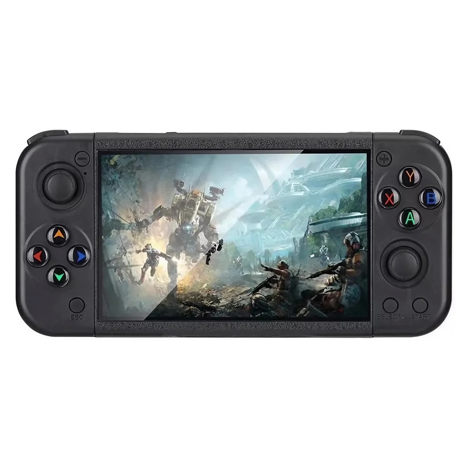Console Portátil RG50XX 64GB Tela 5.0" 15000 Jogos - Preto Transparente