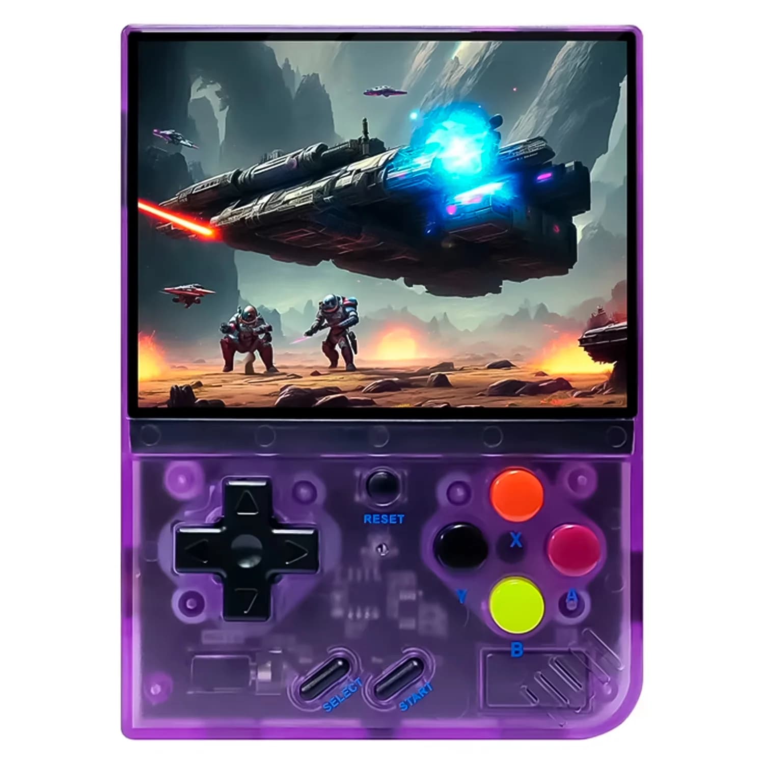 Console Portátil Pocket Boy R33S 64GB Tela 3.5" - Roxo Transparente