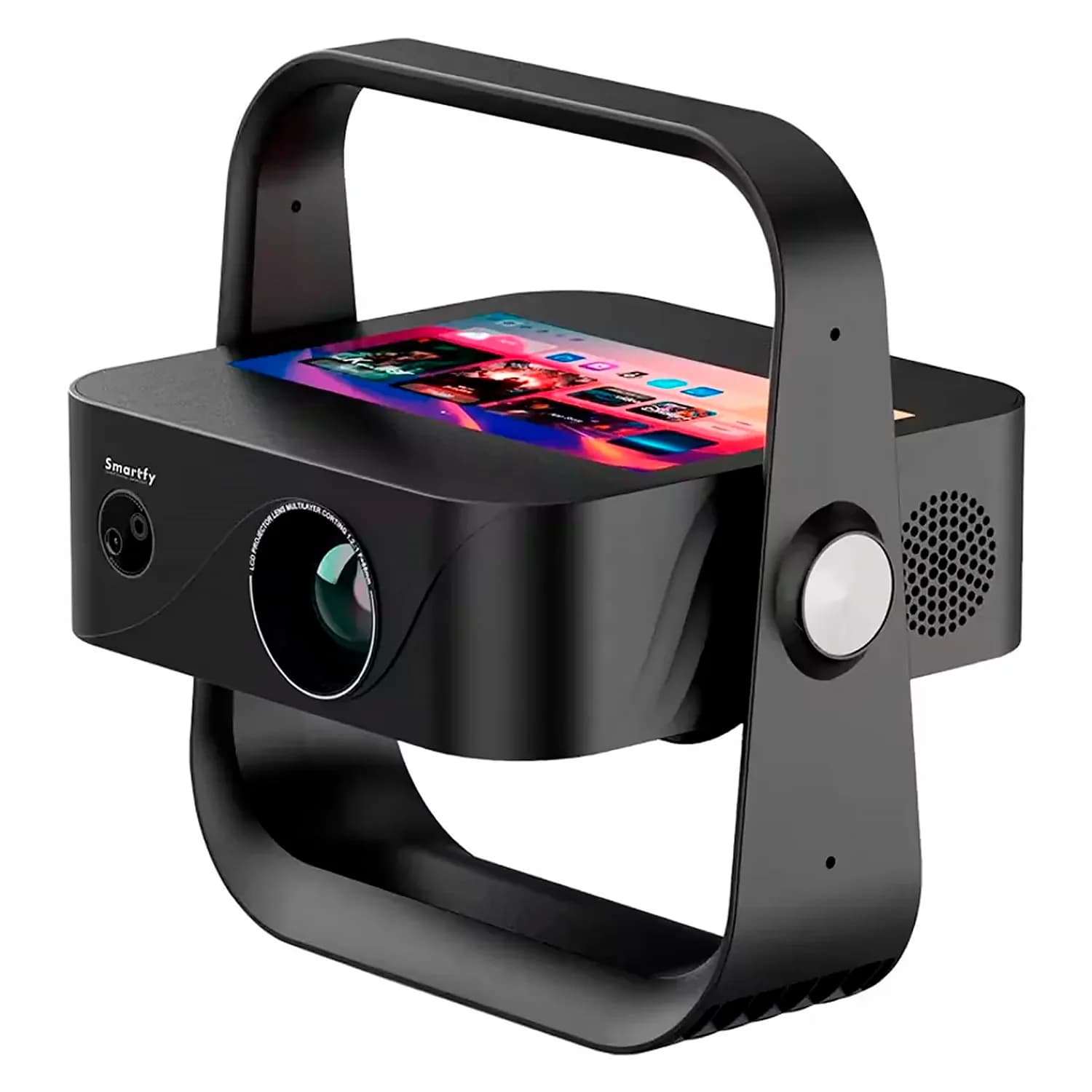 Smartfy Projetor Portatil Smartfy PG04B Lumens Full Bivolt Preto