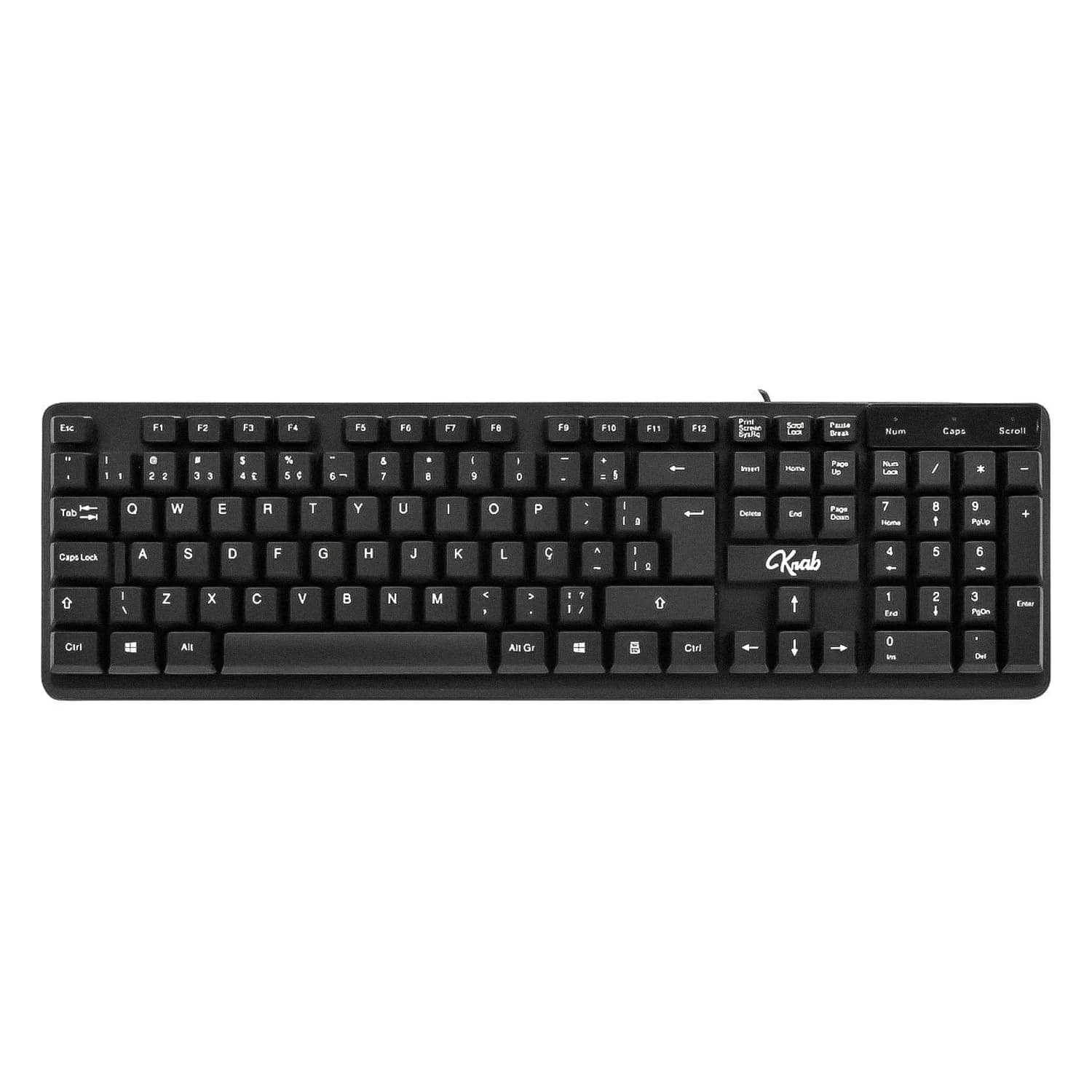 Quanta Teclado Krab KBTC20 USB Português - Preto