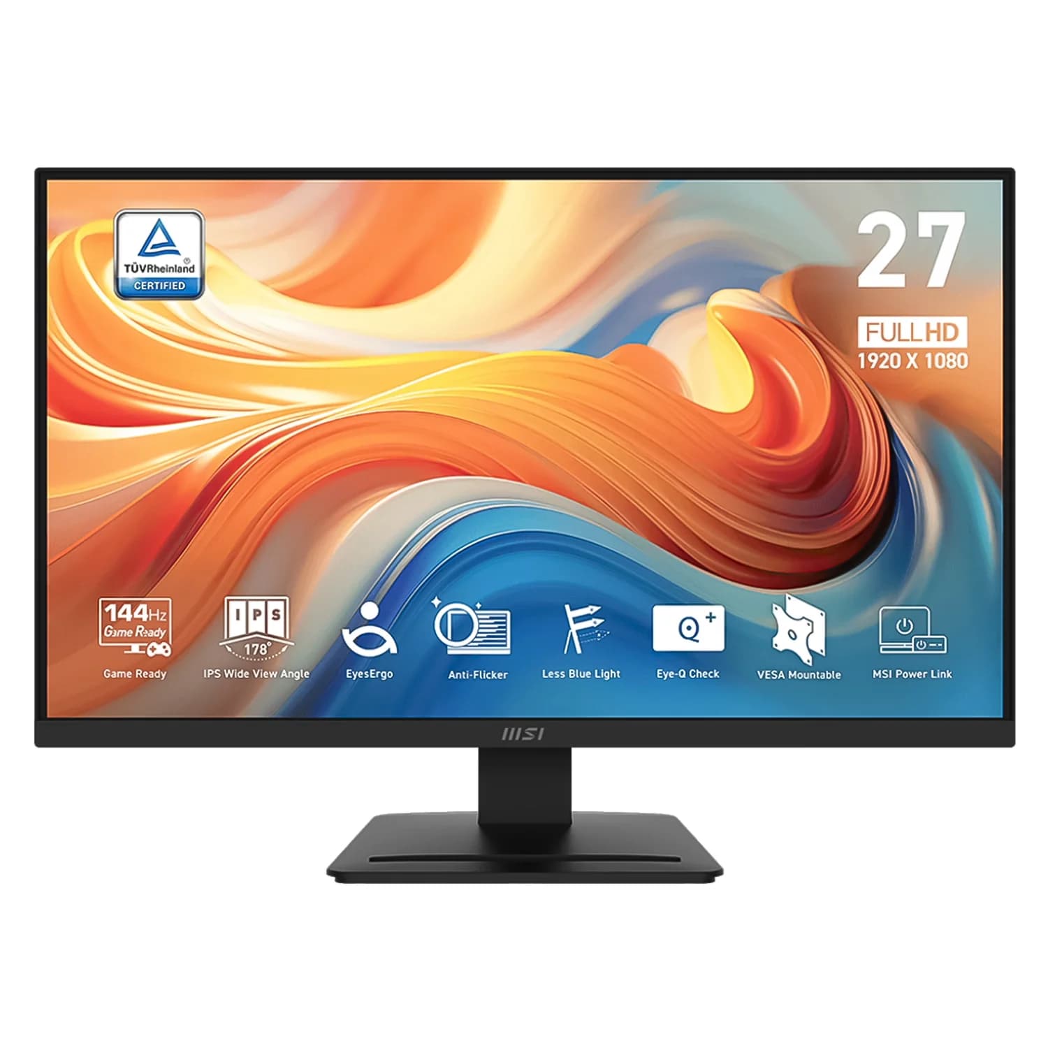Acessório · MSI Monitor Gamer MSI Pro MP273L E14 27" Full HD 144Hz IPS - Preto