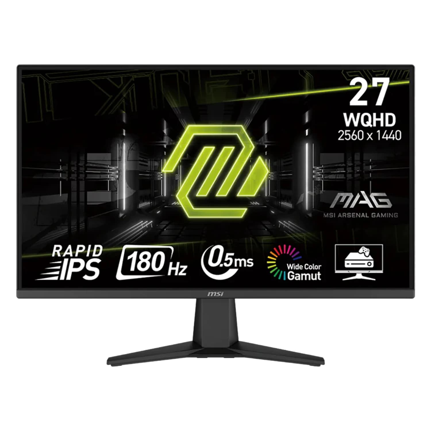 Monitor Gamer MSI MAG 275QF 27" 2K QHD 180Hz IPS + Mouse - Preto