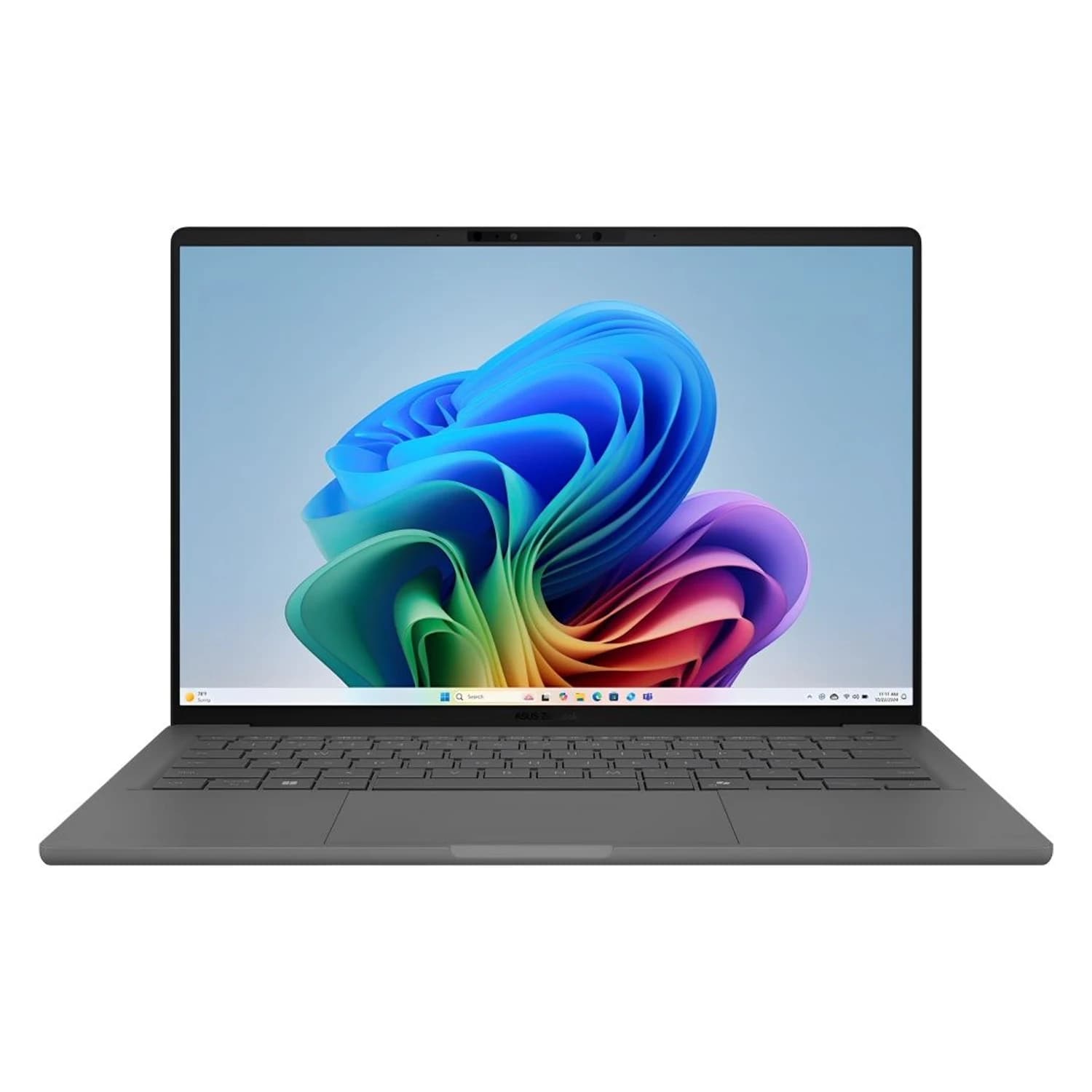ASUS Notebook Asus Zenbook 14 S Snapdragon X 32GB RAM 1TB SSD Tela 14" Full HD+ Windows 11 Inglês Cinza - UX3407QA-PS76