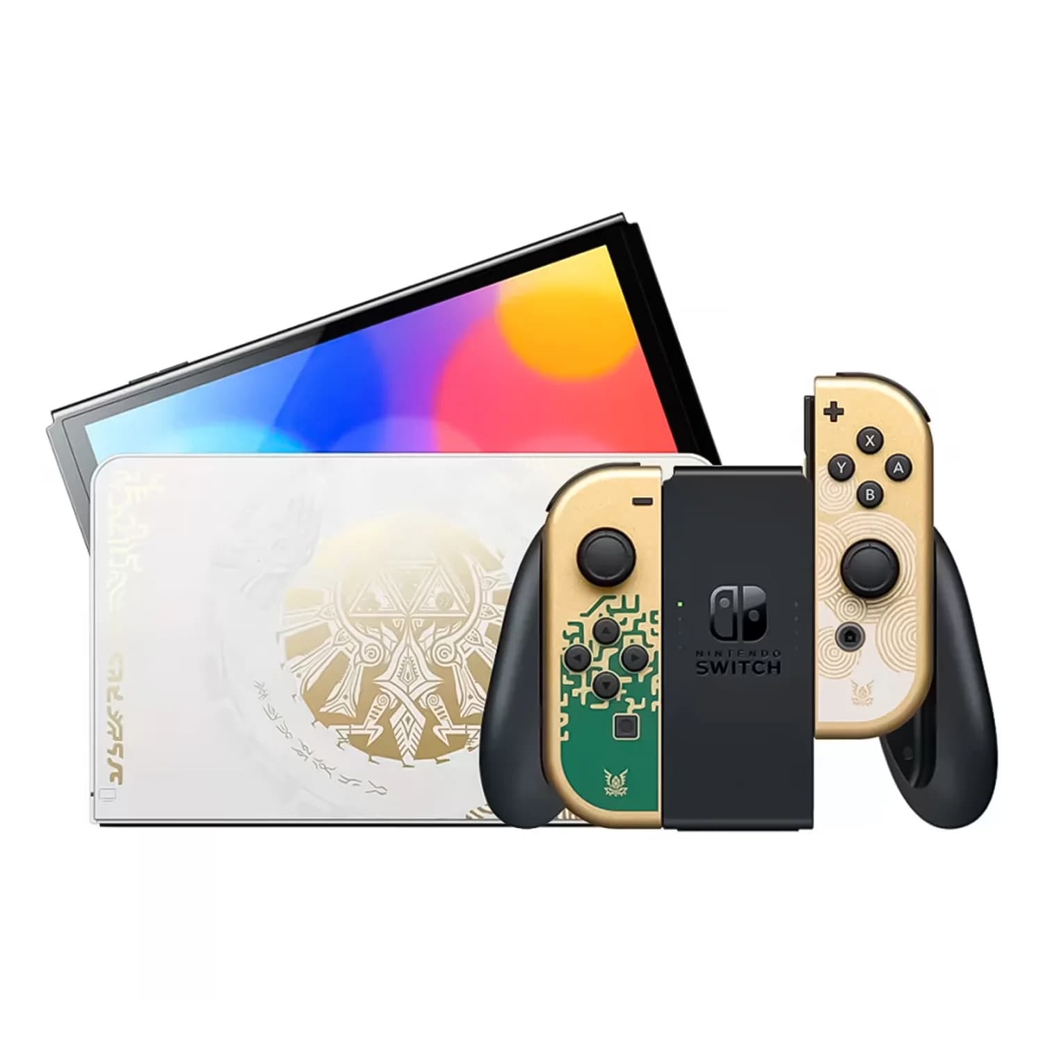 Nintendo Console Switch Oled Legend Of Zelda Uk Heg Kdaaa Fonte Usa 64GB Dourado