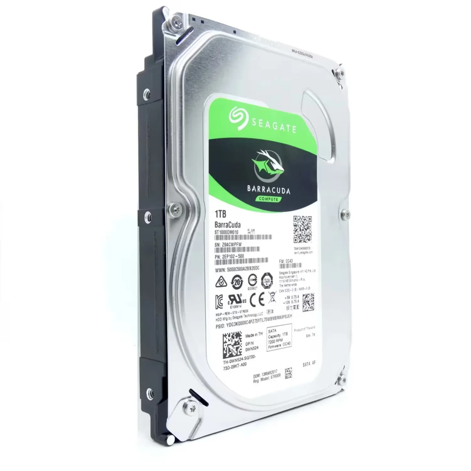 Acessório · Seagate Barracuda Pull Sata 7200RPM 1024GB
