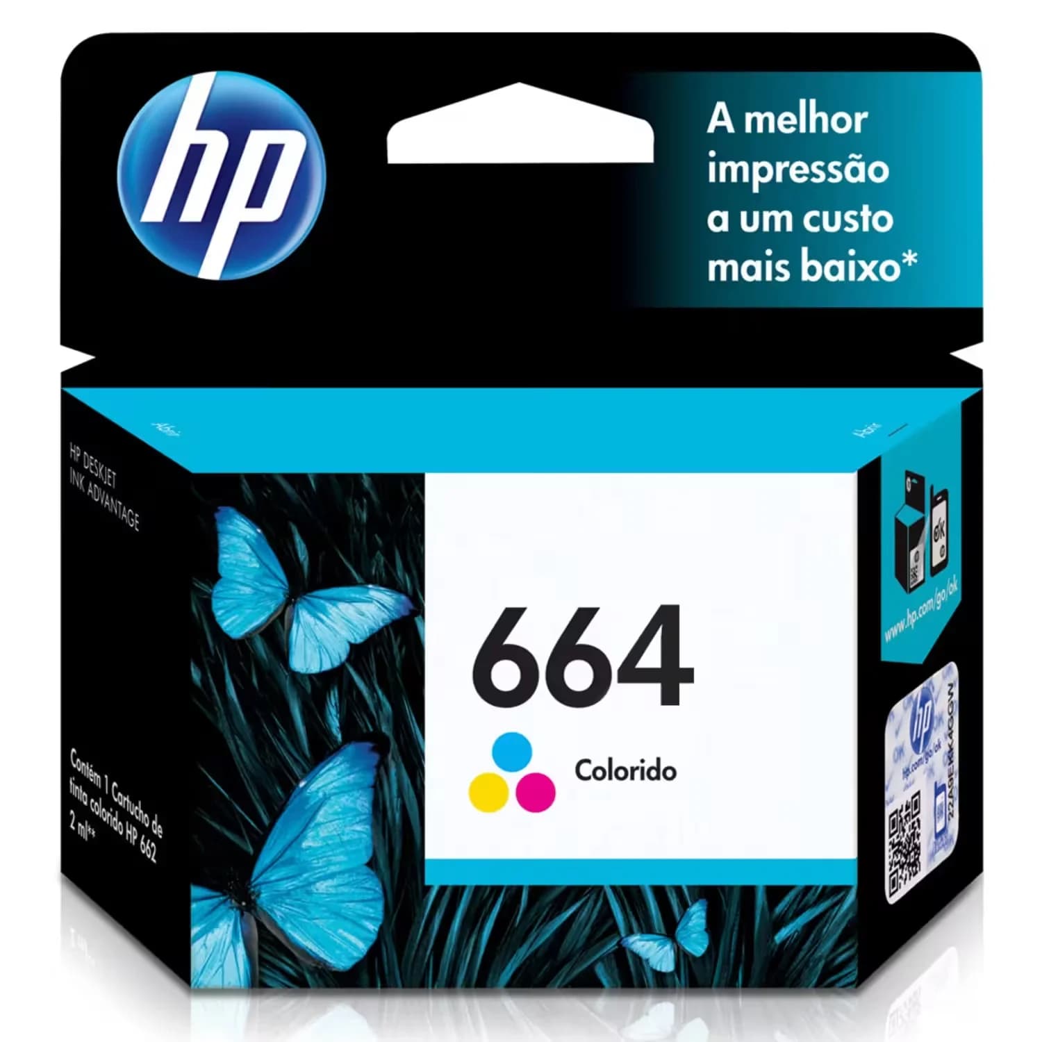 Acessório · Hp Cartucho Tinta F6V28AL Impressoras Colorido