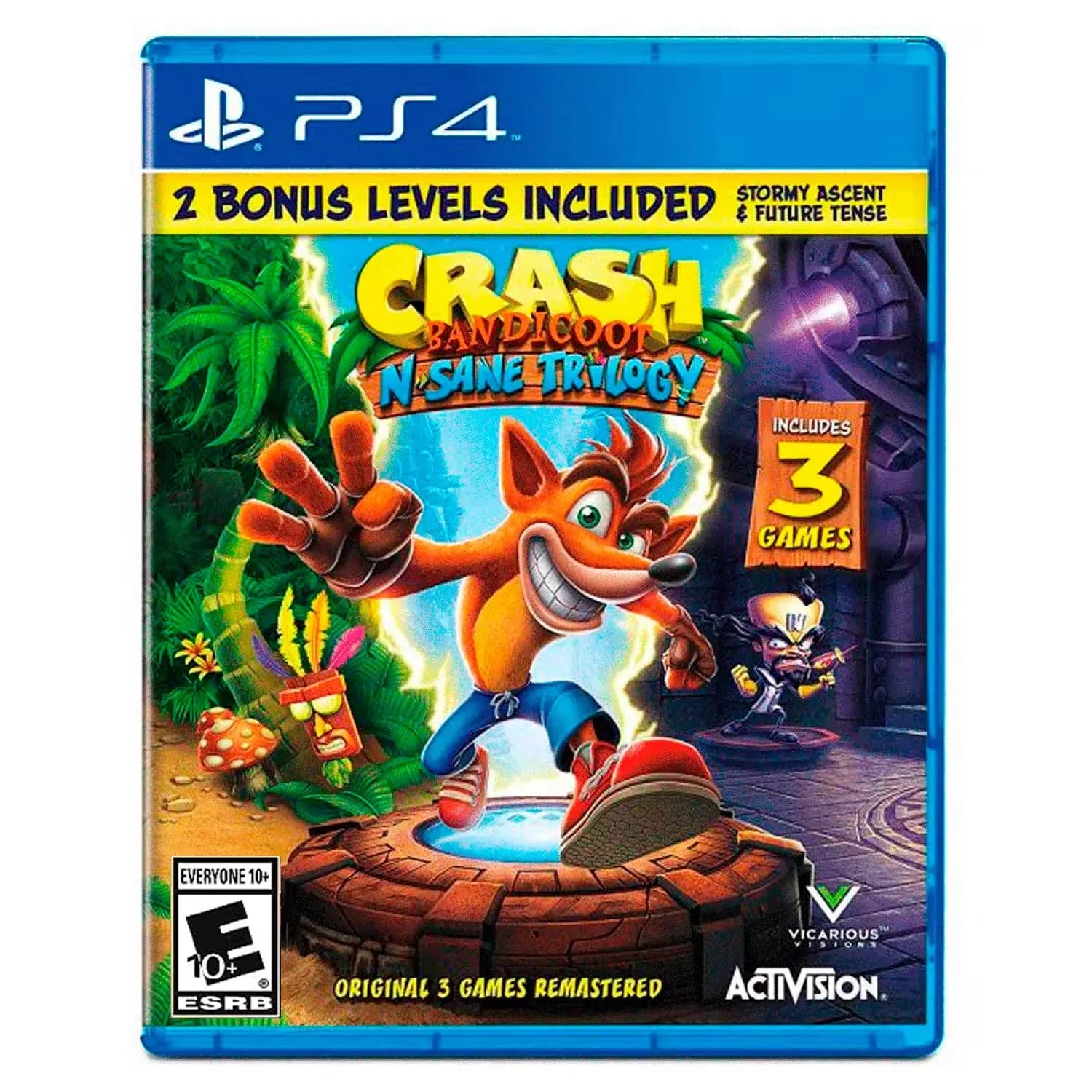 Sony PlayStation Jogo Crash Bandicoot N.Sane Trylogy Goty para PS4