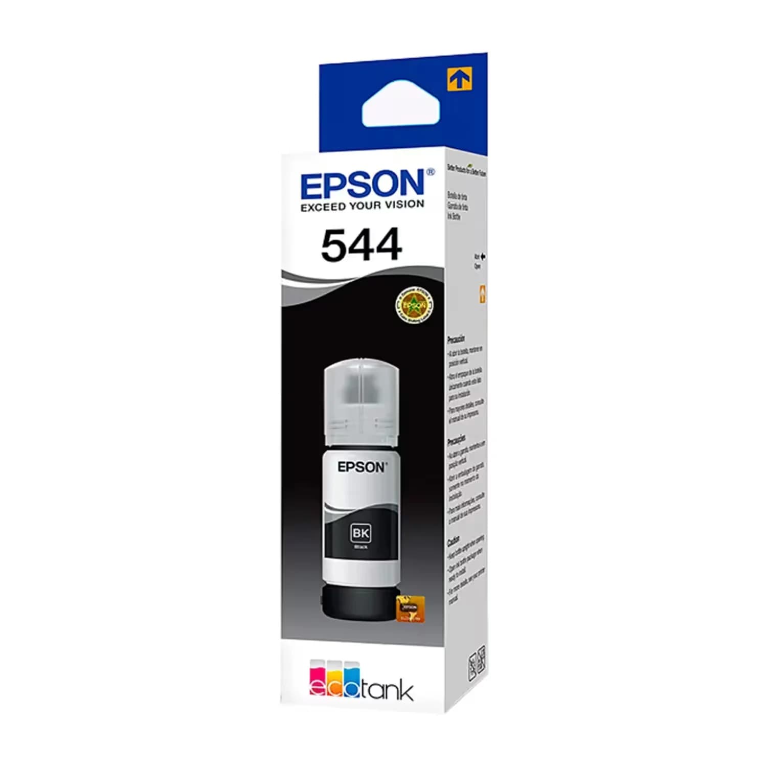 Epson Garrafa Tinta Epson Ecotank T544 L3110 L3150 L5190 Preto