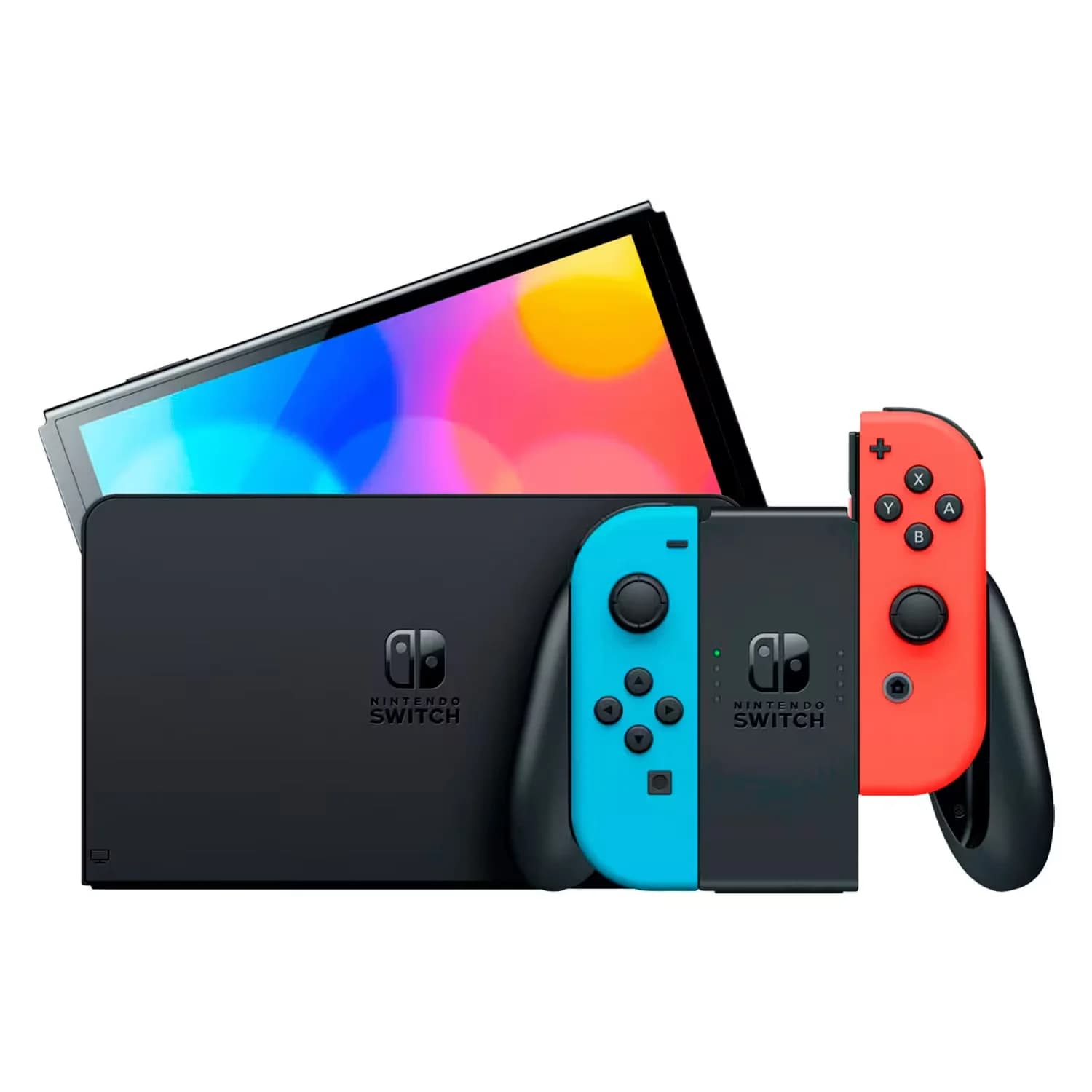 Nintendo Console Switch Oled Japones Neon Heg Kabaa 64GB