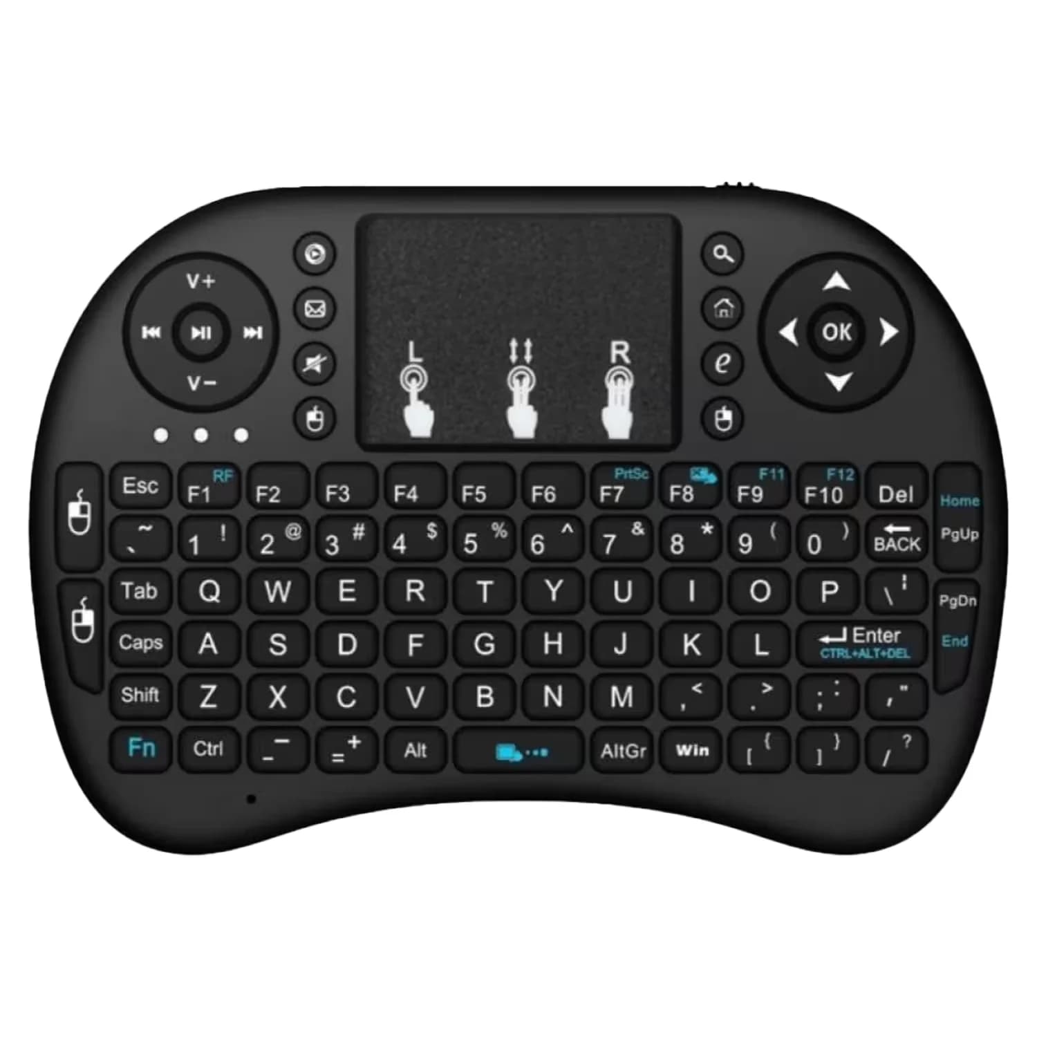Mini Teclado Touchpad Satellite AK-723G - Preto